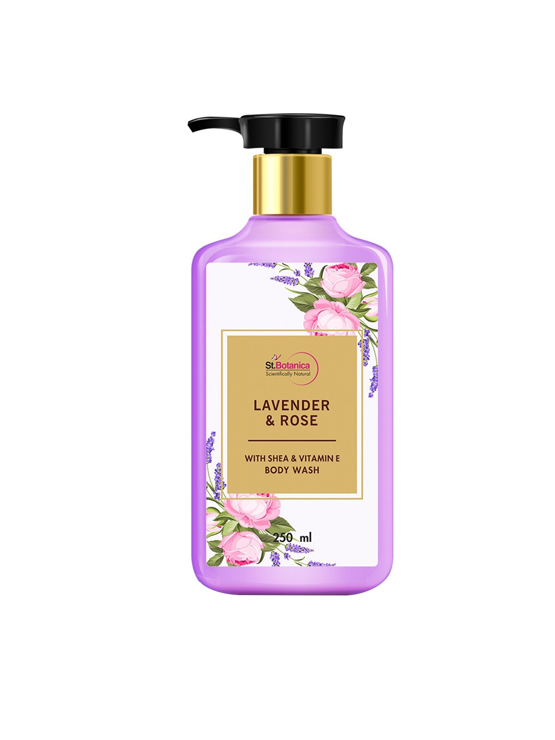 

St.Botanica Lavender & Rose Body Wash With Shea & Vitamin E Shower Gel 250 ml, Blue