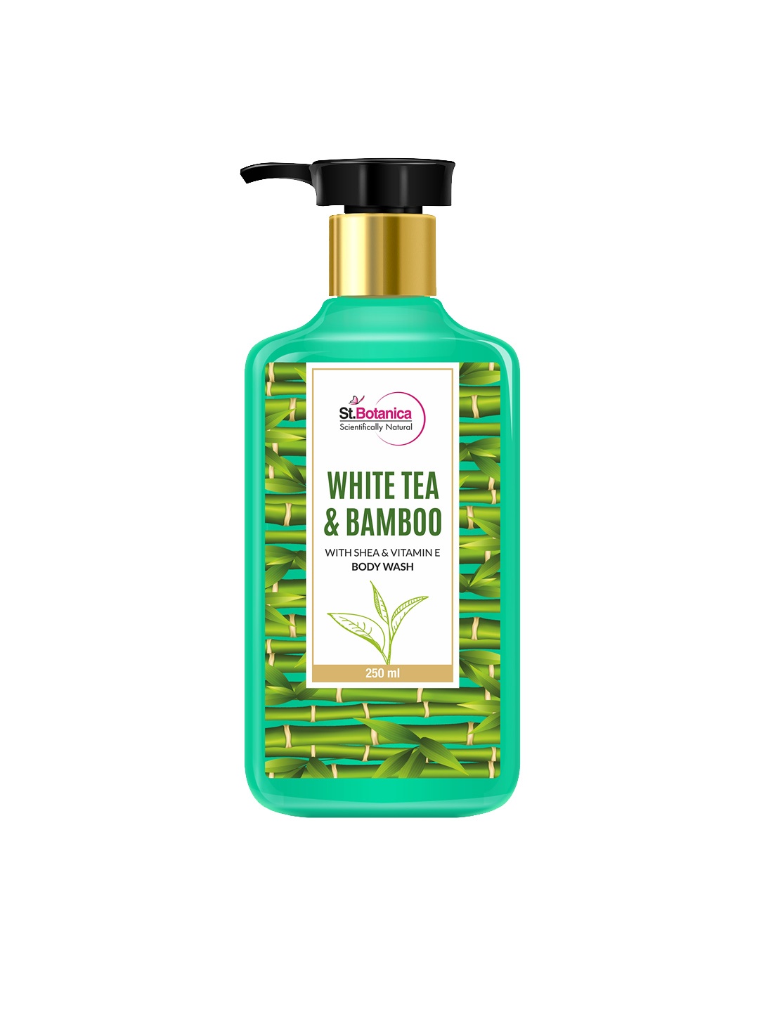

St.Botanica White Tea & Bamboo Body Wash With Shea & Vitamin E - 250ml, Blue