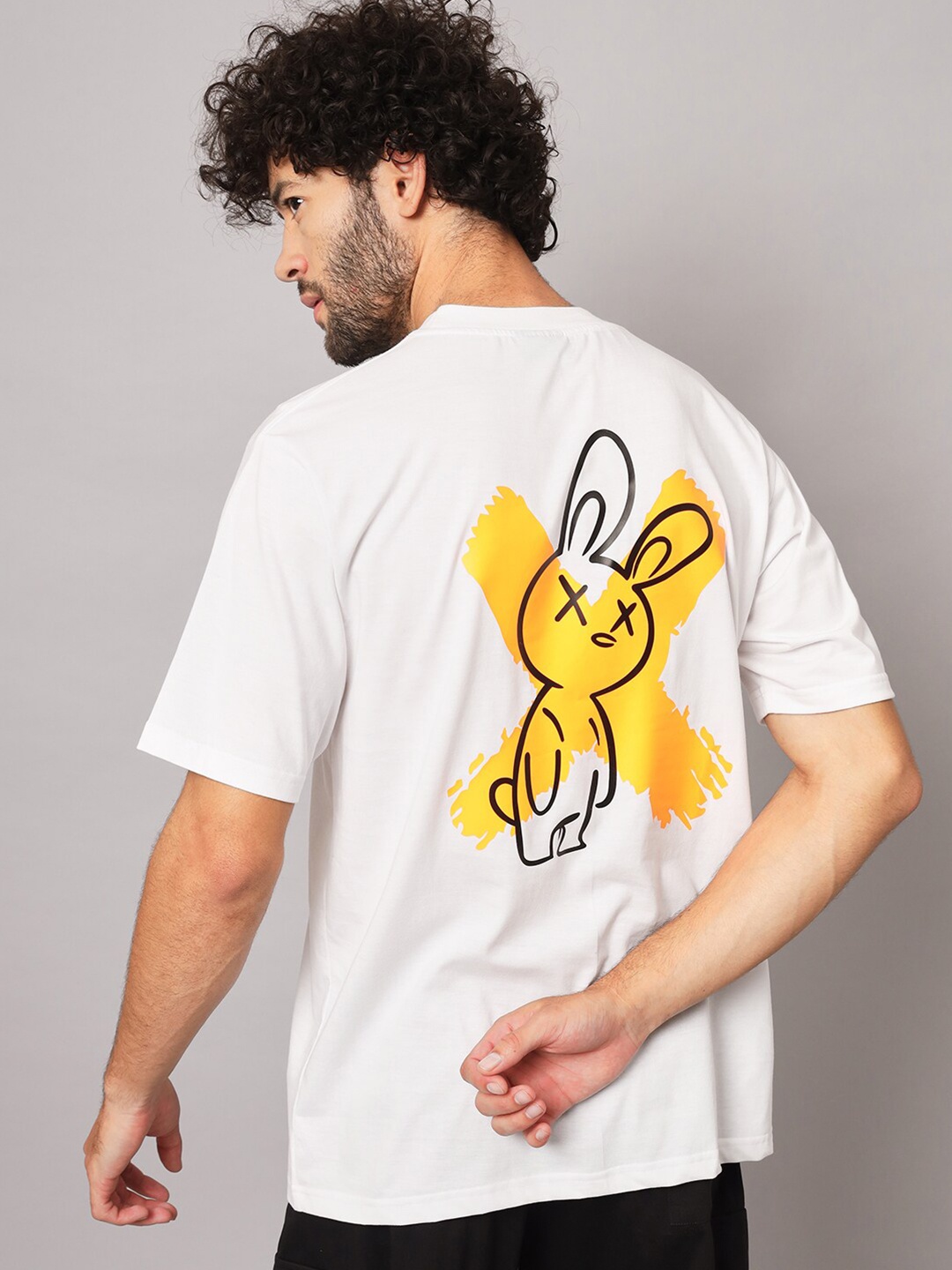 

GRIFFEL Graphic Printed Cotton Relaxed Fit T-shirt, White