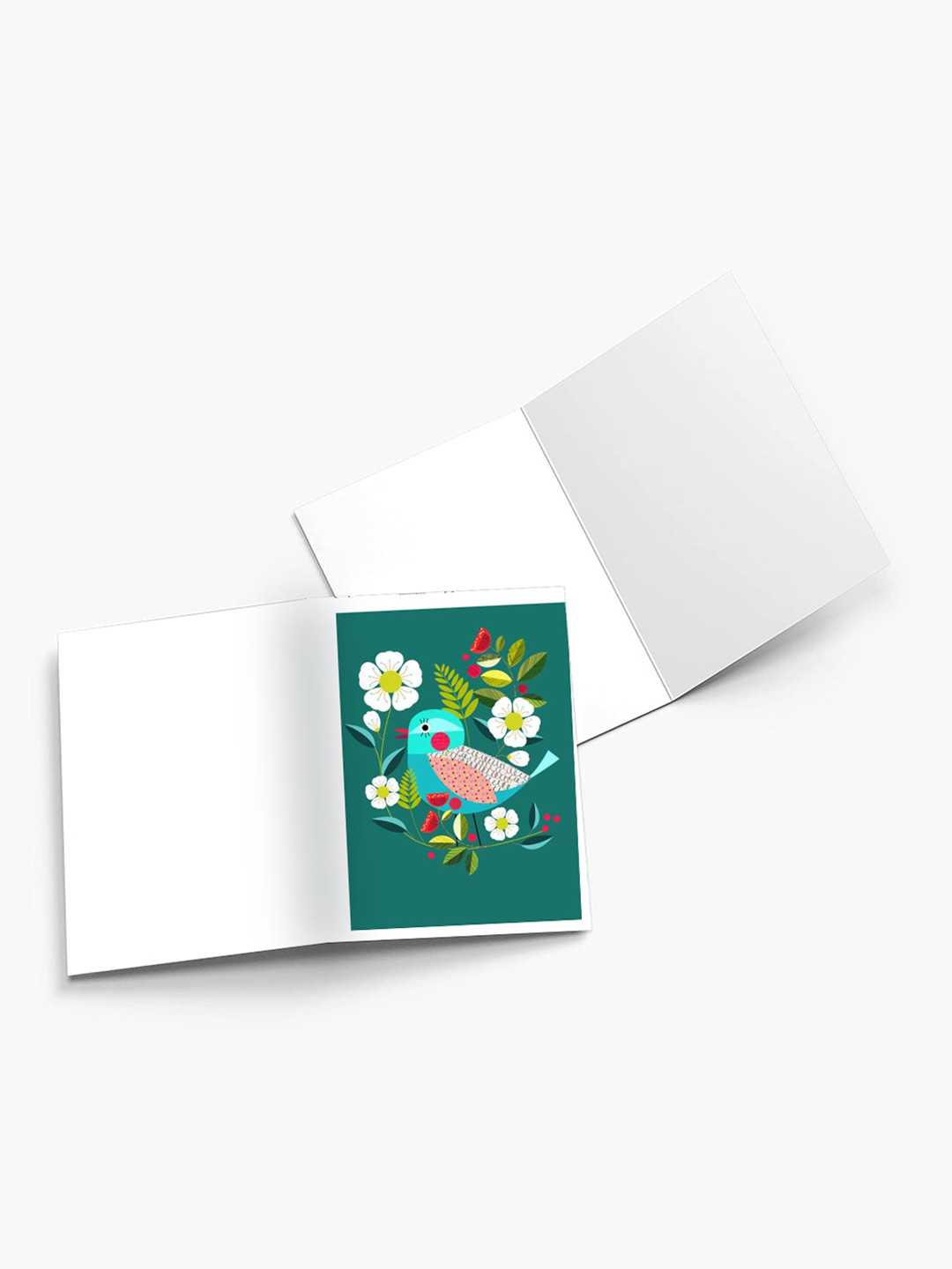 

K&U 8-Pieces Printed Notecards With Envelopes, Green