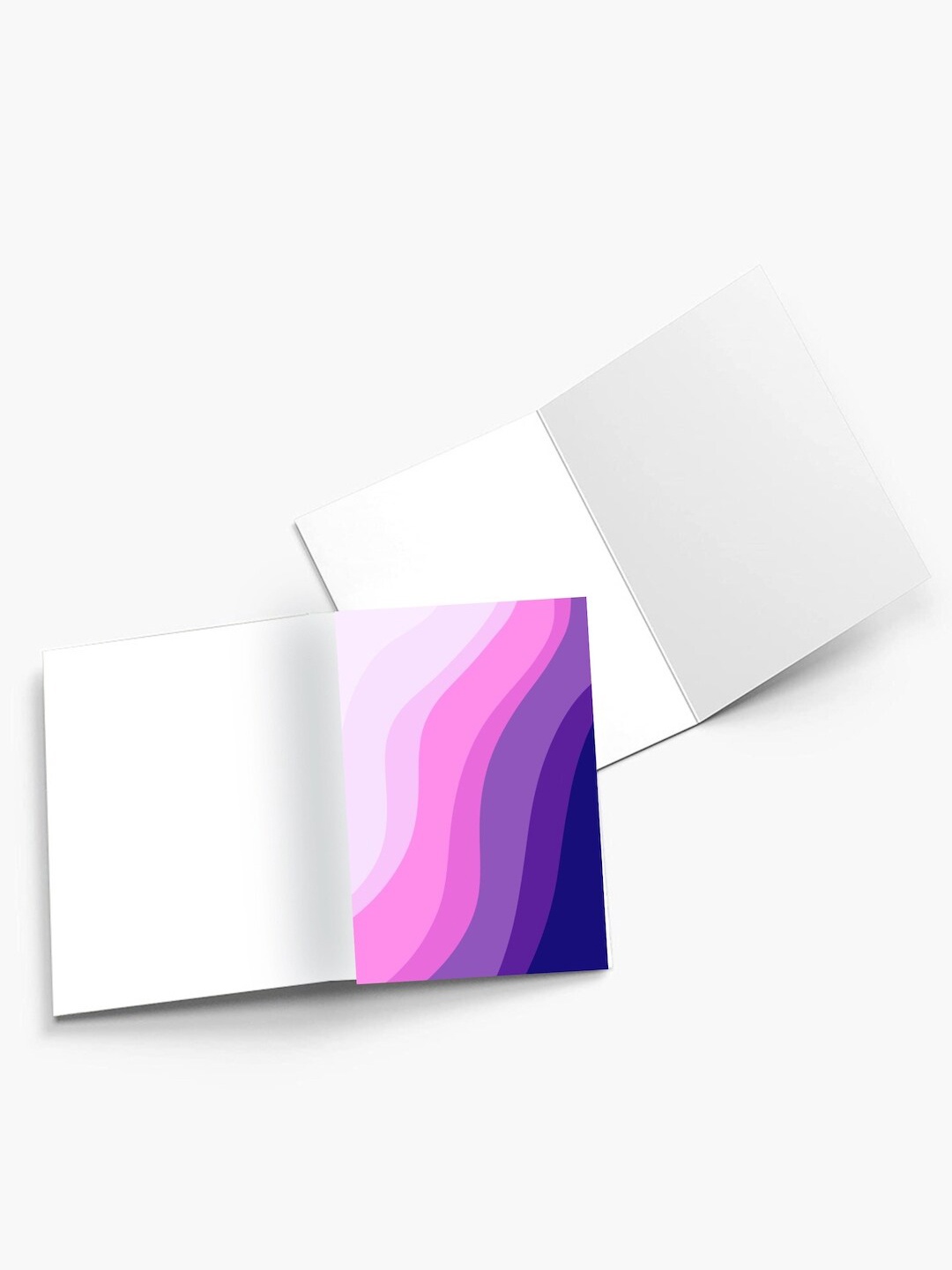 

K&U 8-Pieces Printed Notecards With Envelopes, Purple