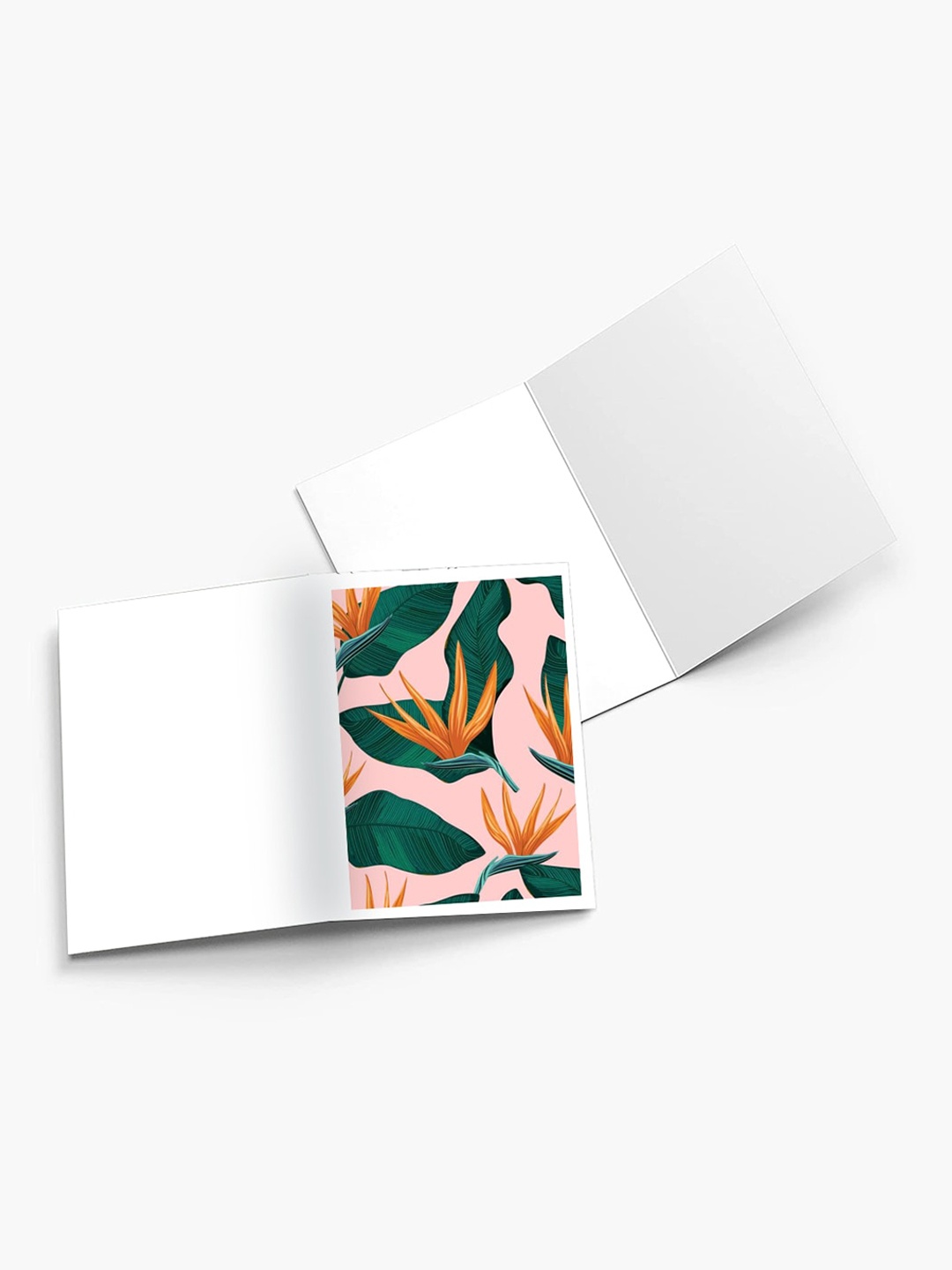 

K&U Set of 8 Digital Art Printed Notecards With Envelopes, Pink