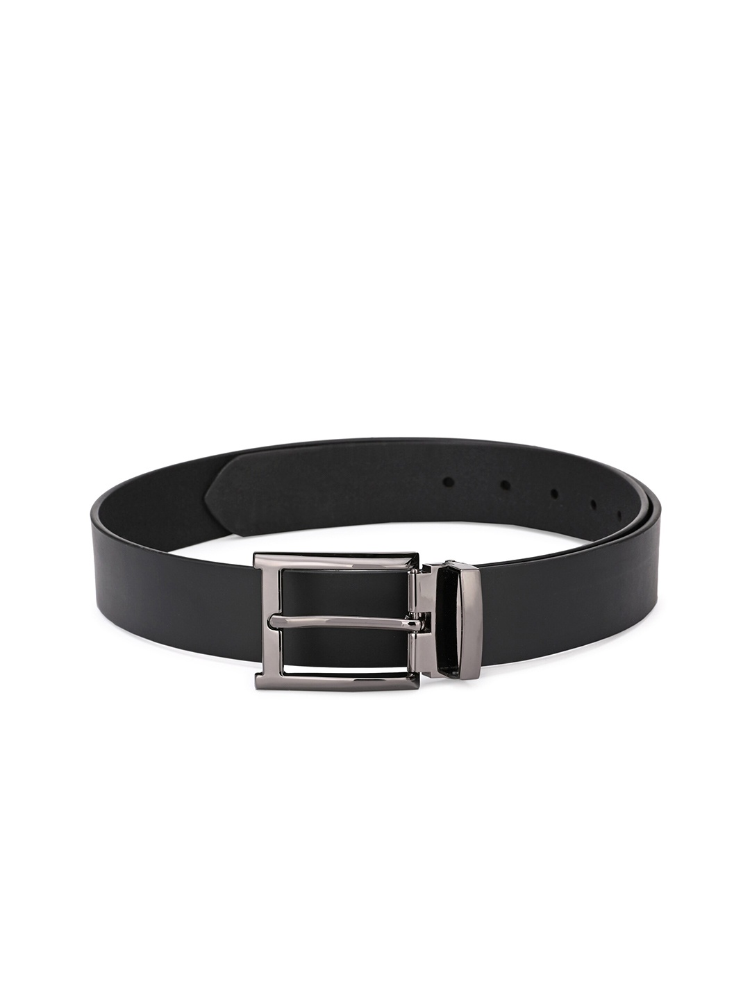 

Pacific Gold Men Leather Tang Formal Belt, Black