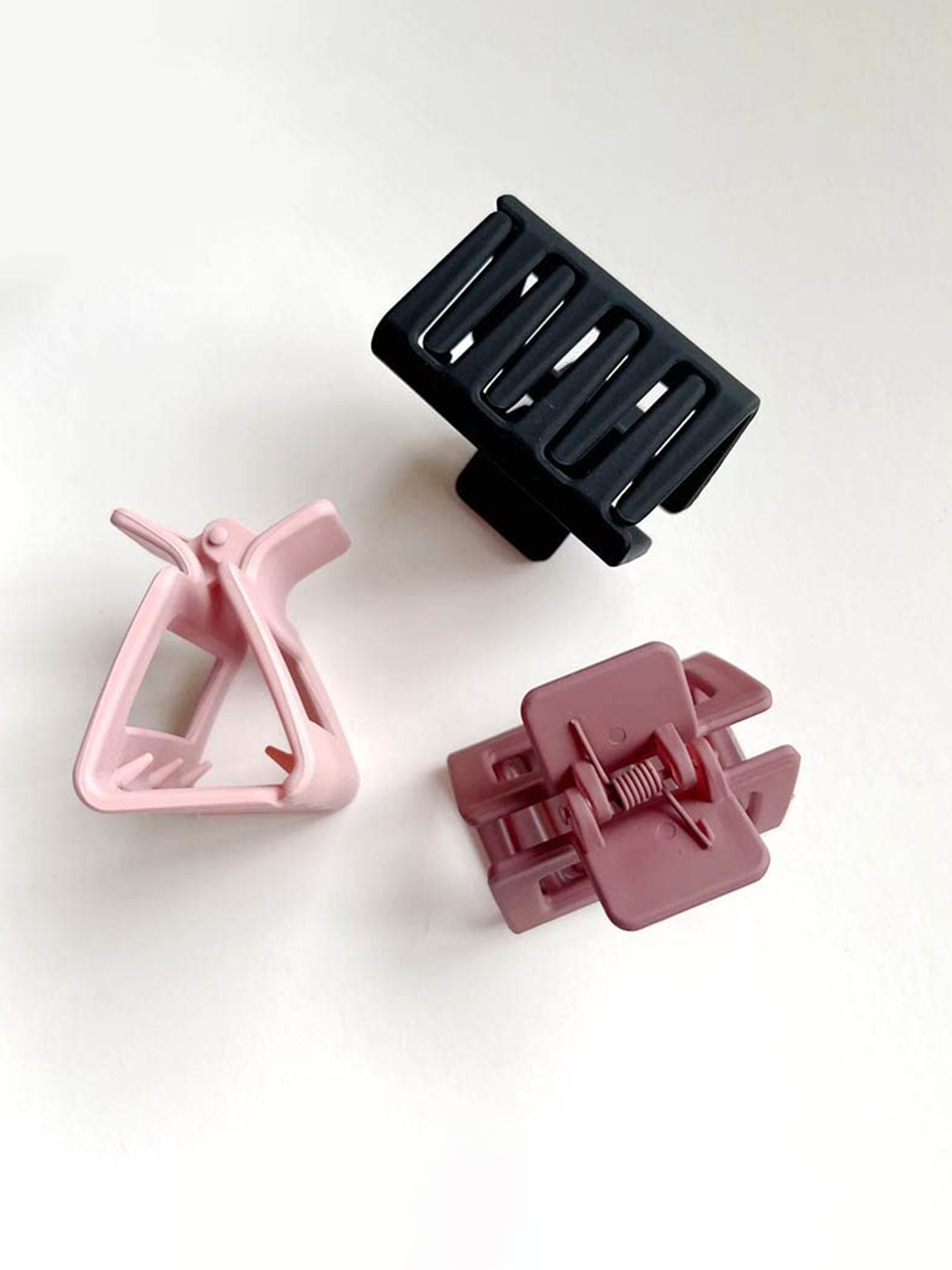 

Krelin Women 4Pcs Matte Square Claw Clip, Pink
