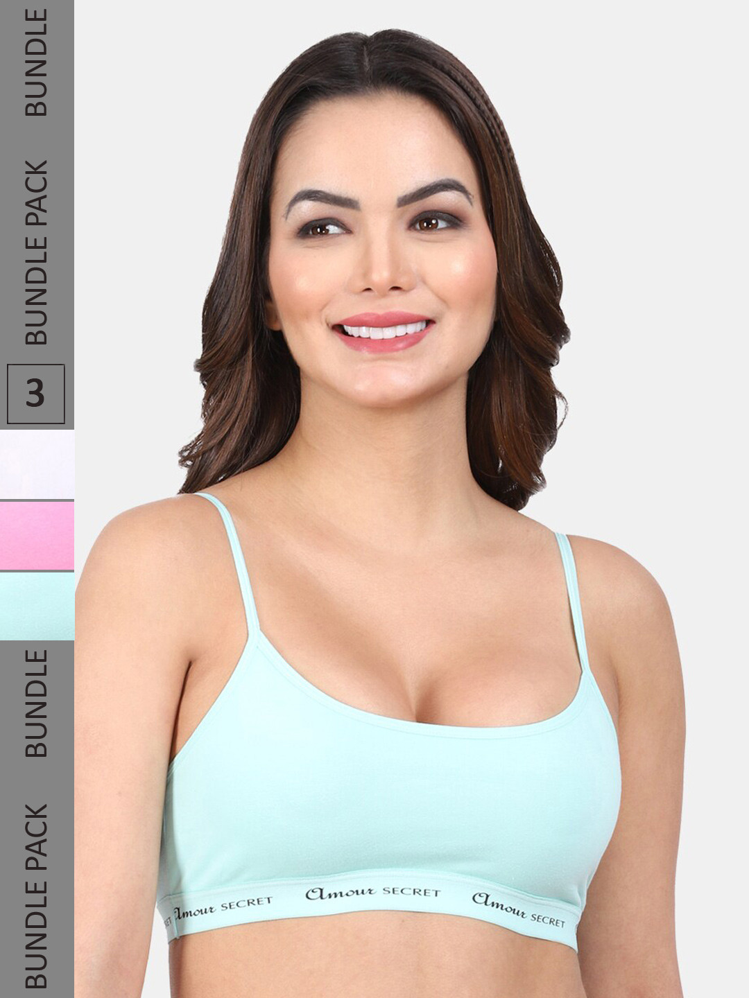 

Amour Secret Pack Of 3 Anti-Odour Full Coverage Bra, White