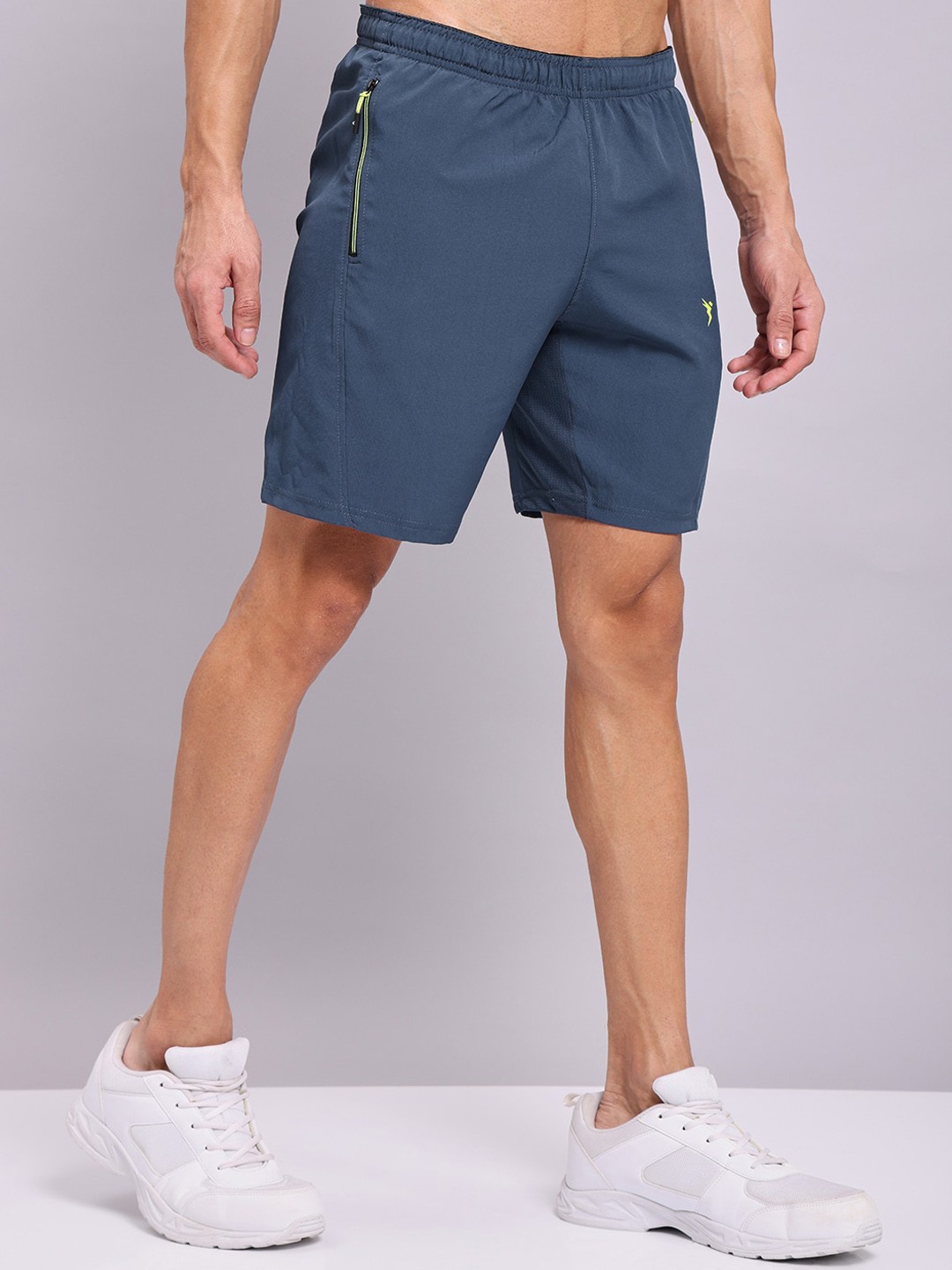 

Technosport Men Slim Fit Sports Shorts With Antimicrobial Technology, Navy blue