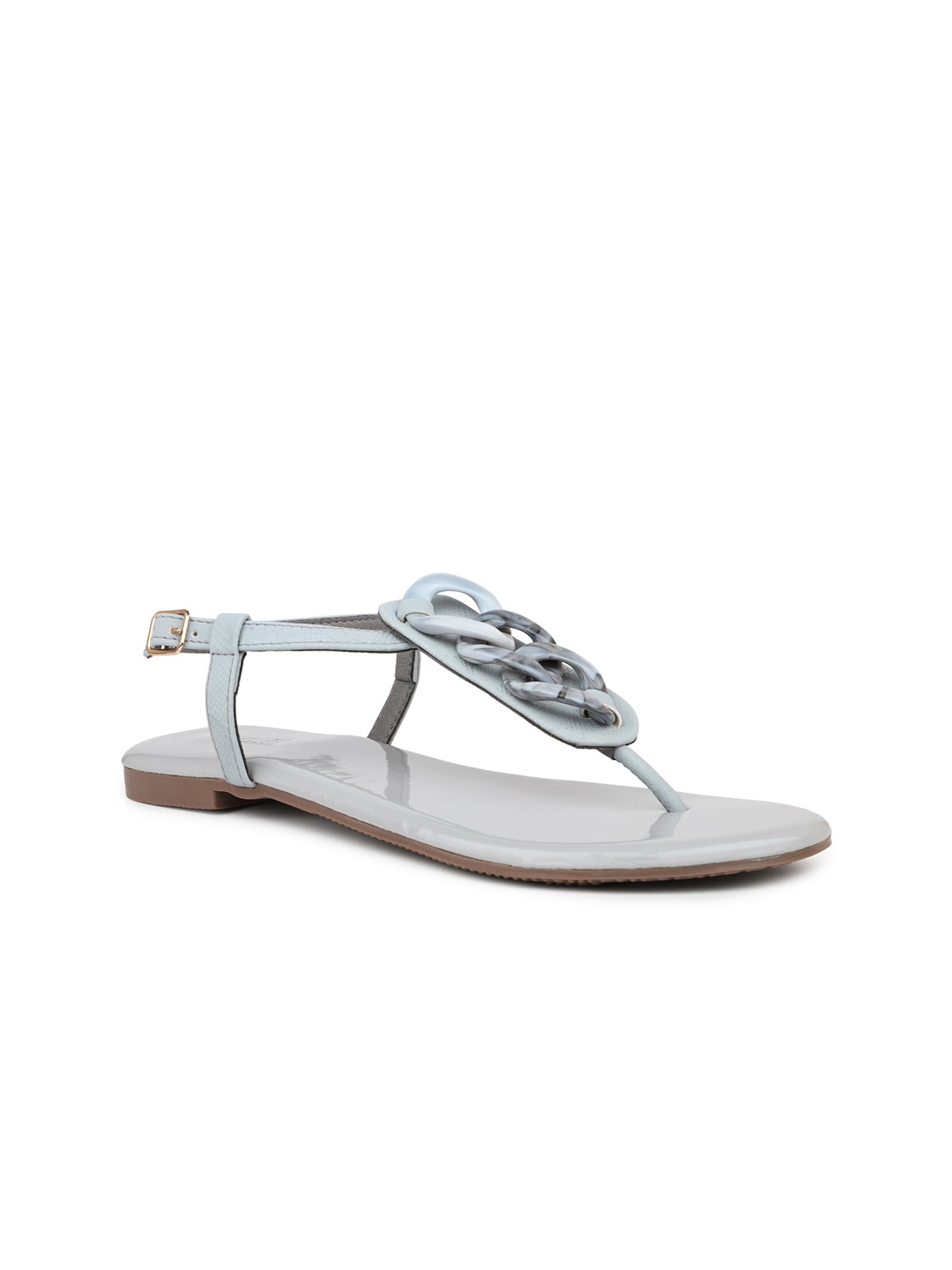

Inc 5 Embellished T-Strap Flats, Grey