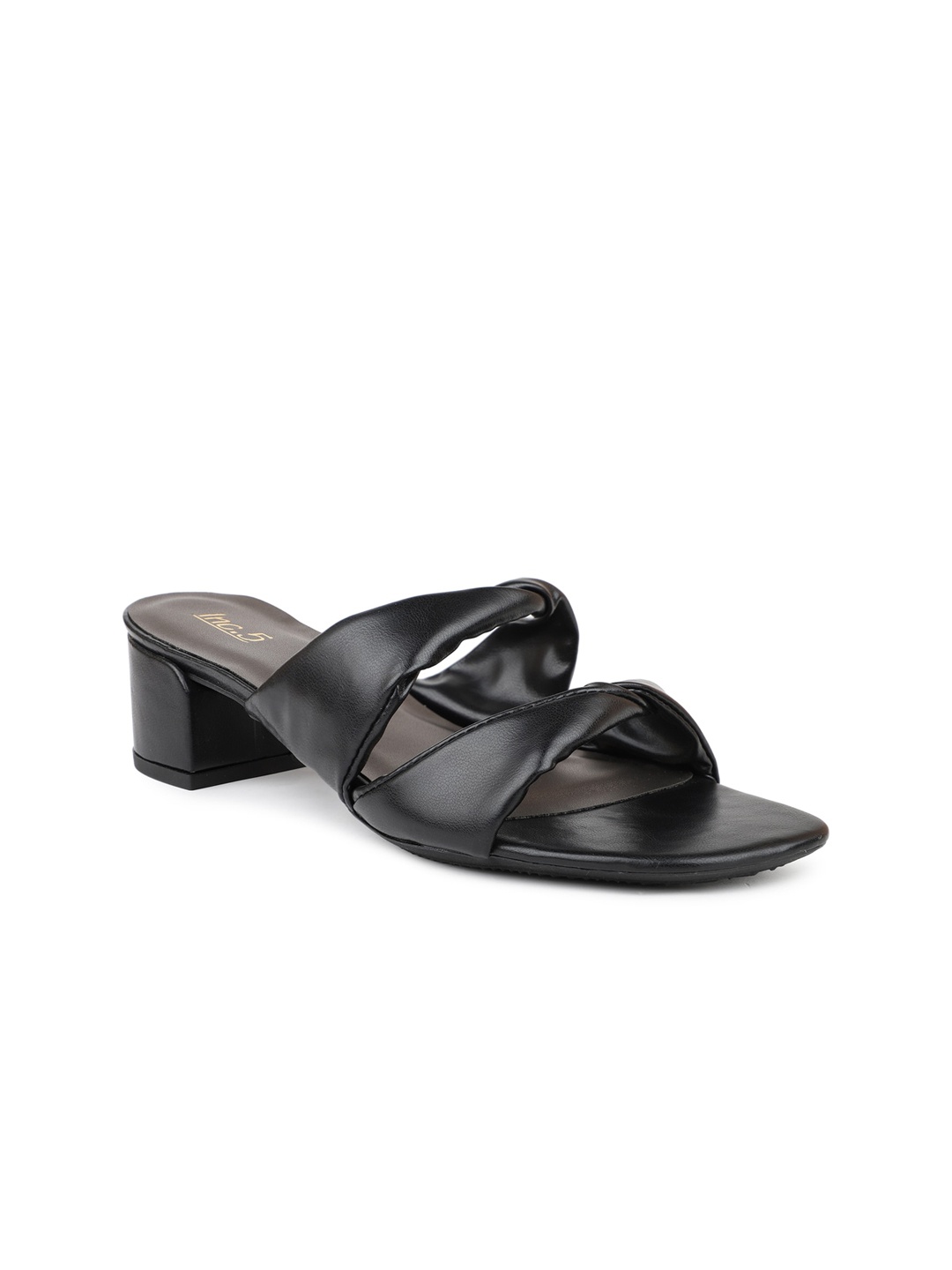 

Inc 5 Open Toe Block Heels, Black