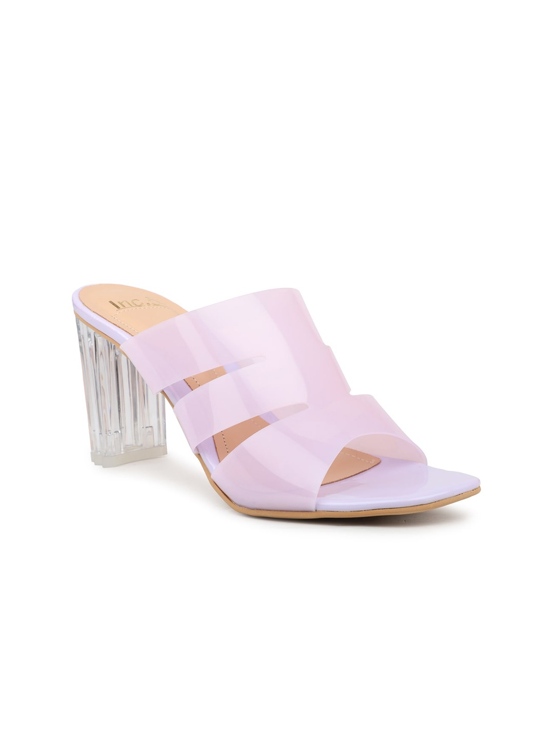 

Inc 5 Open Toe Block Heels, Lavender