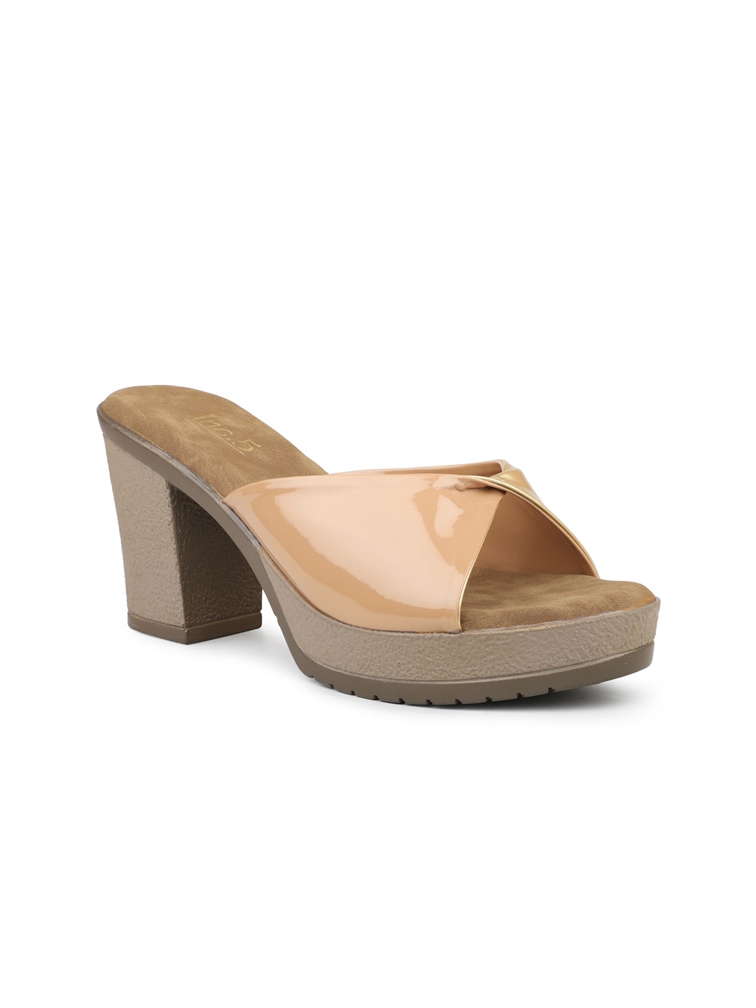 

Inc 5 Twisted Strap Platform Heels, Beige