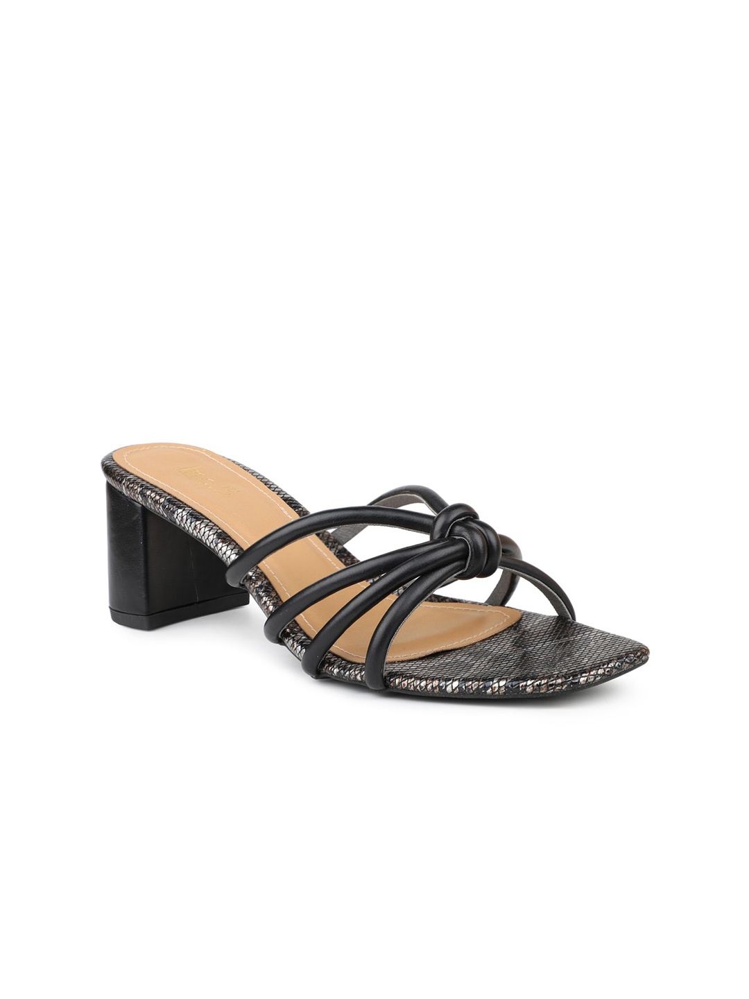 

Inc 5 Strappy Knotted Block Heels, Black