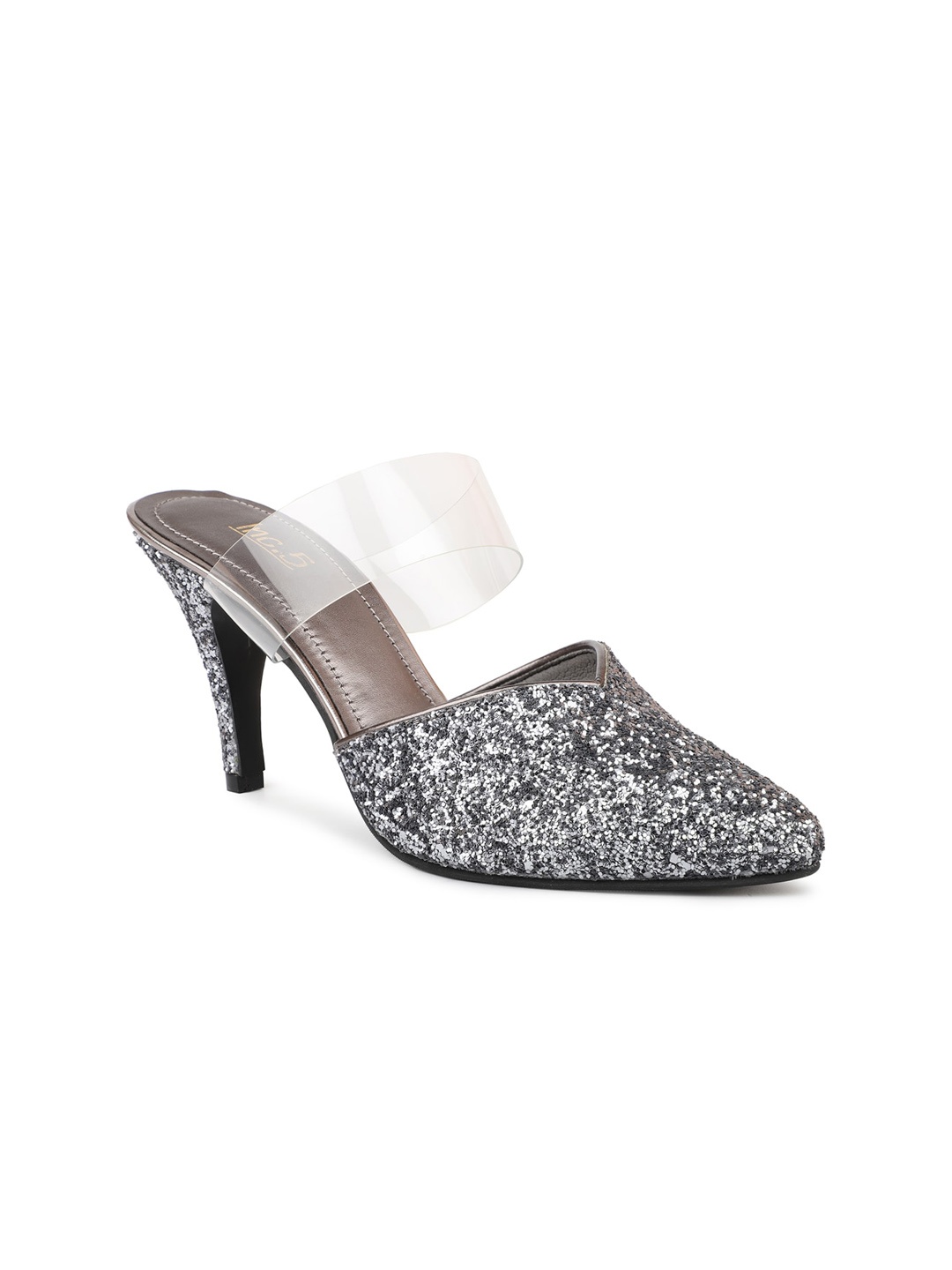 

Inc 5 Embellished Slim Heel Mules, Grey