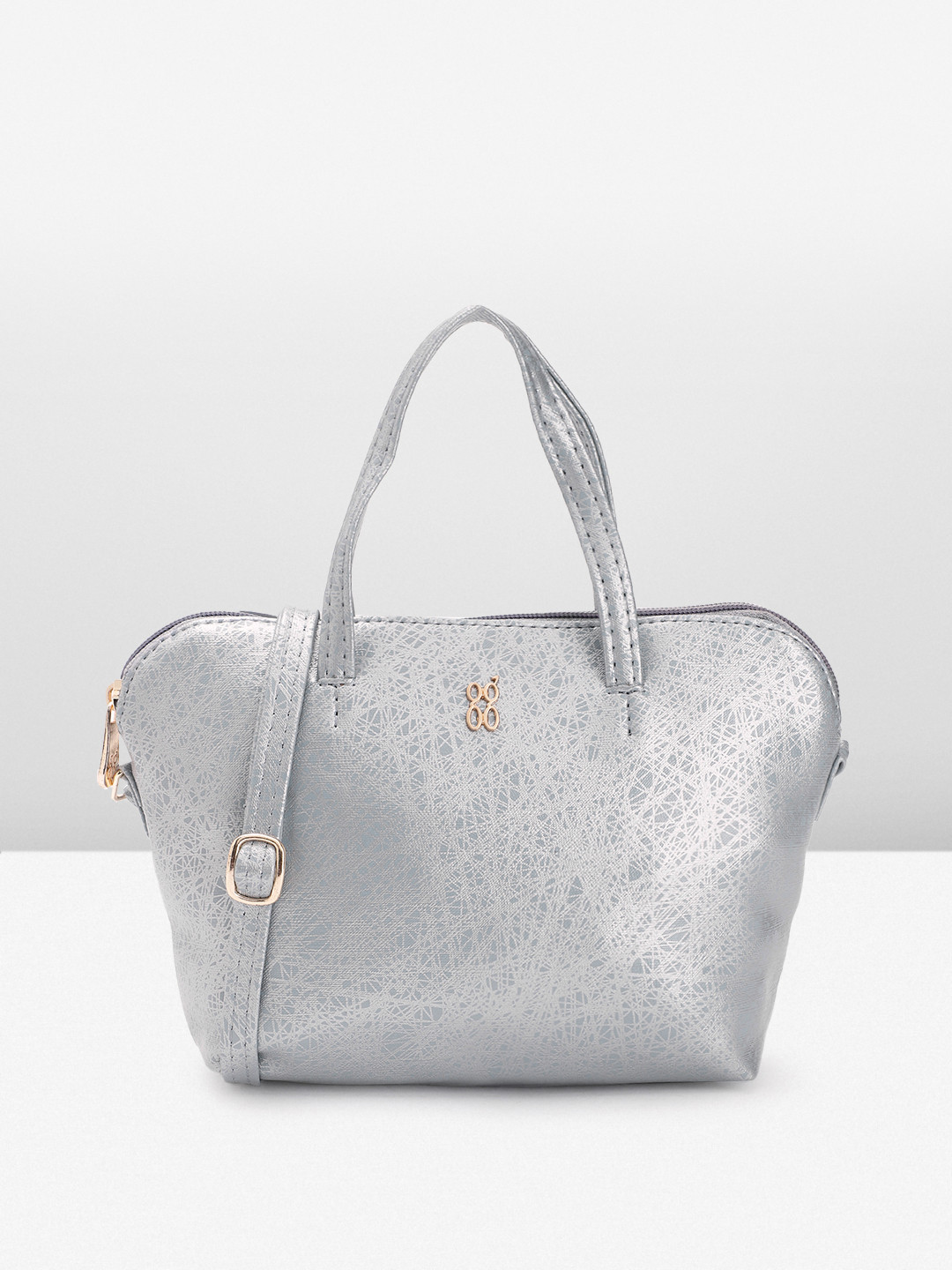 

Baggit Abstract Print PU Structured Handheld Bag, Blue