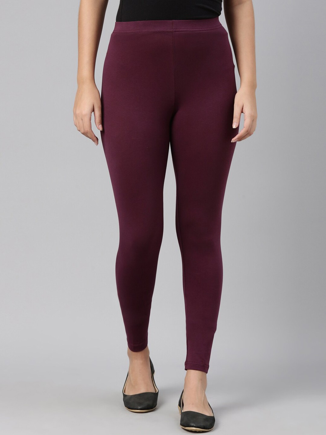 

Go Colors Slim Fit Ankle-Length Leggings, Purple