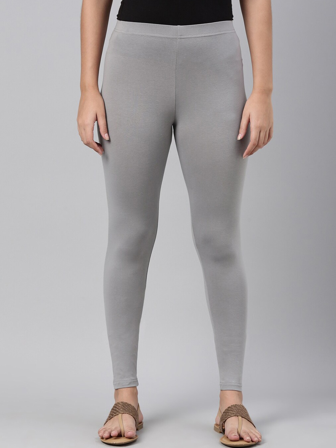 

Go Colors Slim-Fit Ankle-Length Leggings, Grey