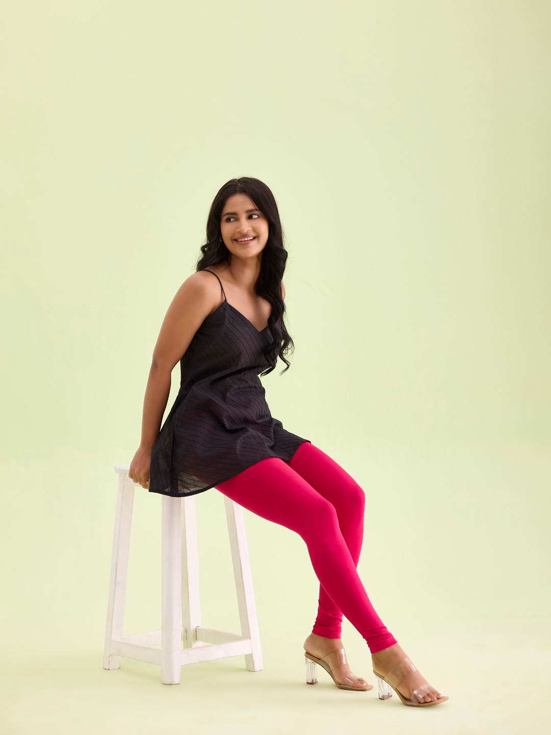 

Go Colors Ankle-Length Leggings, Pink