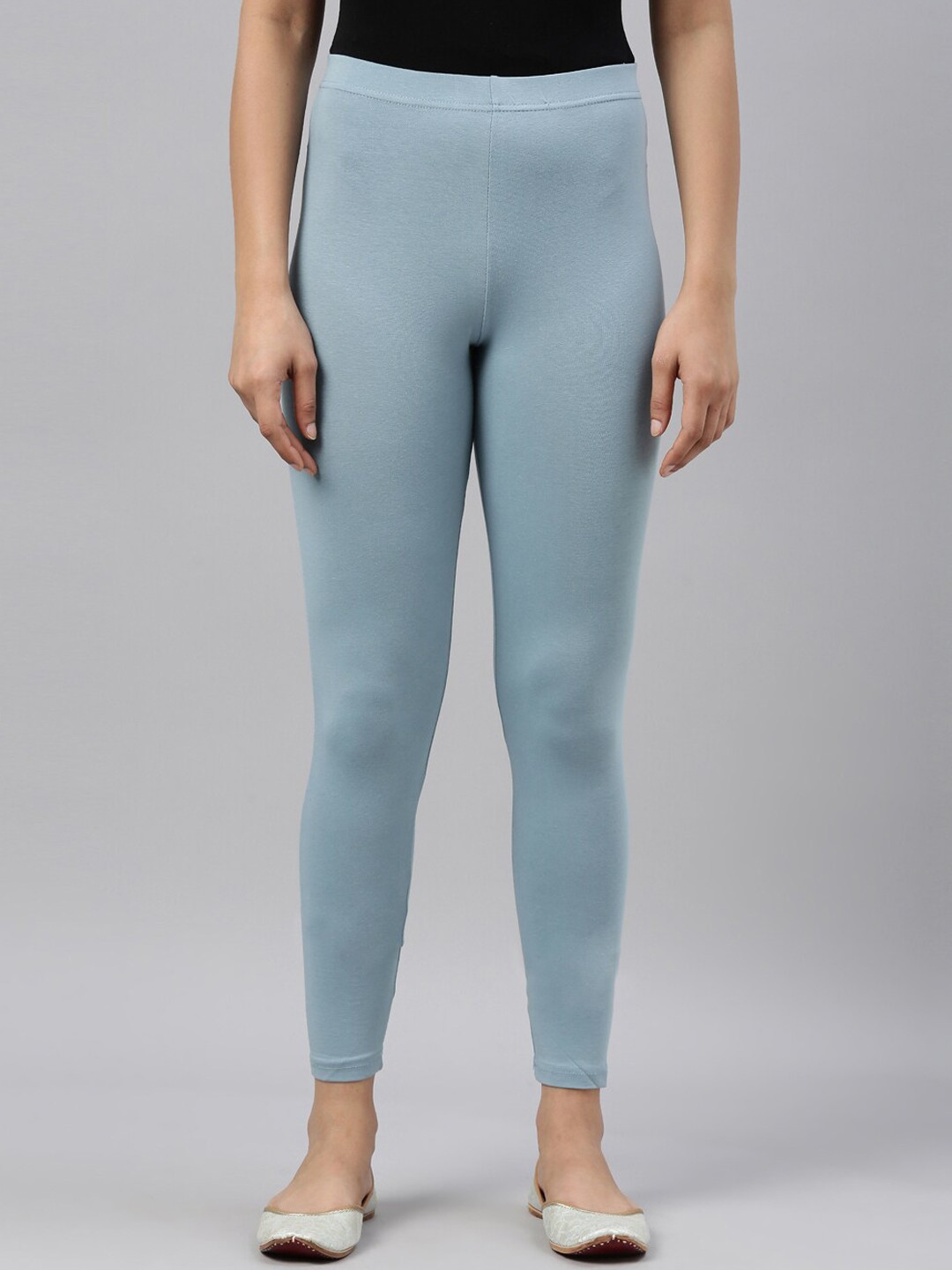 

Go Colors Slim Fit Ankle Length Leggings, Blue