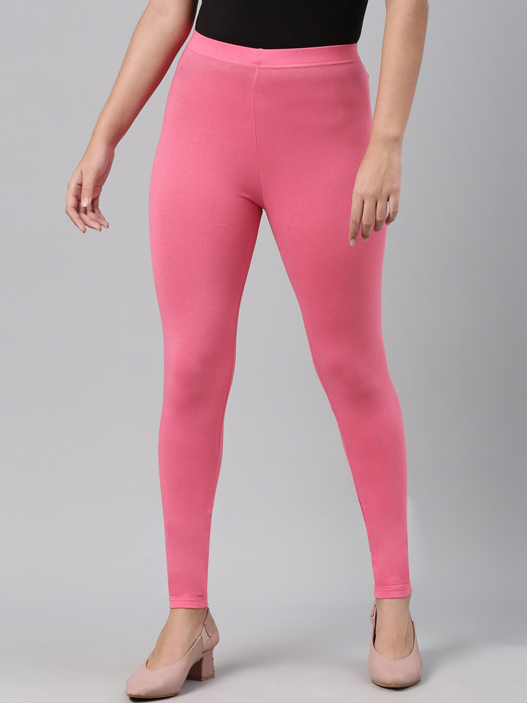 

Go Colors Slim Fit Ankle-Length Leggings, Pink