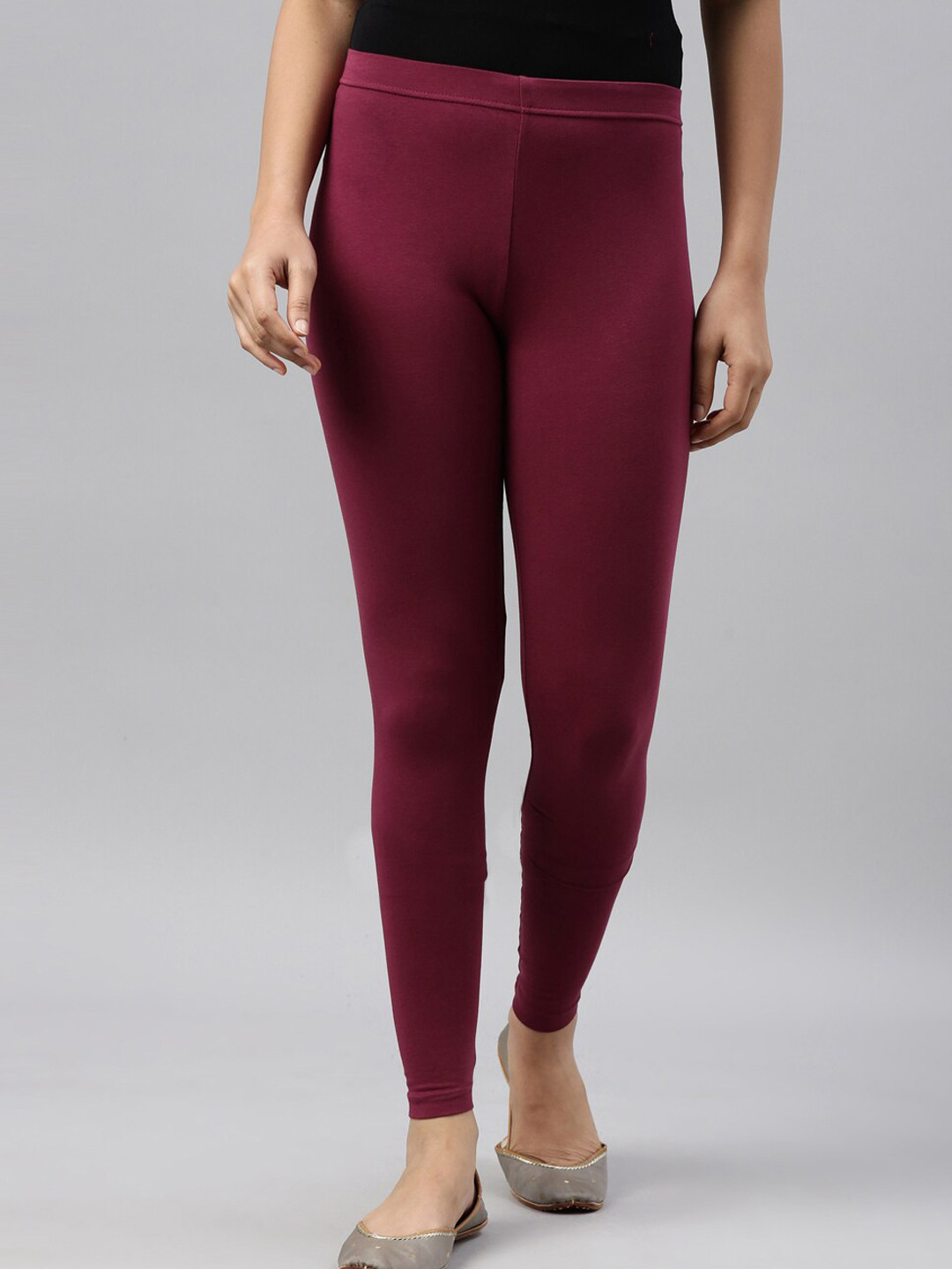 

Go Colors Slim Fit Ankle-Length Leggings, Violet
