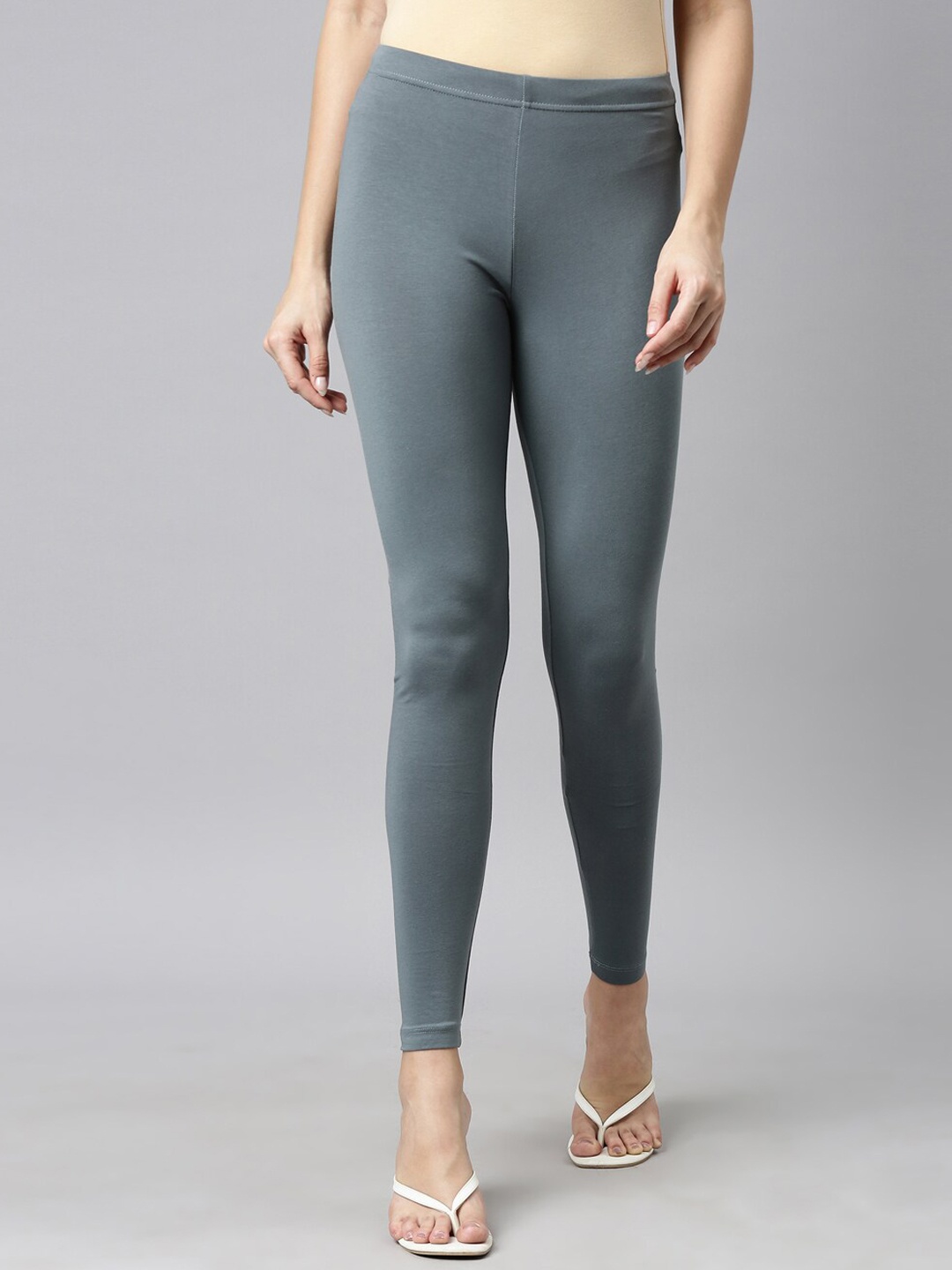 

Go Colors Slim Fit Ankle-Length Leggings, Teal