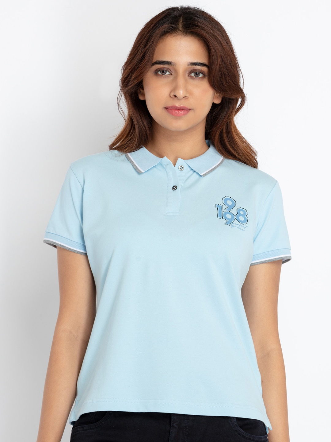 

Status Quo Short Sleeves Polo Collar T-shirt, Blue