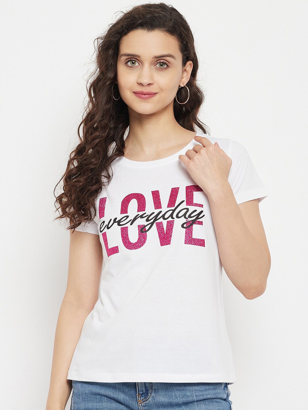 

Wear Your Mind Typography Printed Pure Cotton T-shirt, White