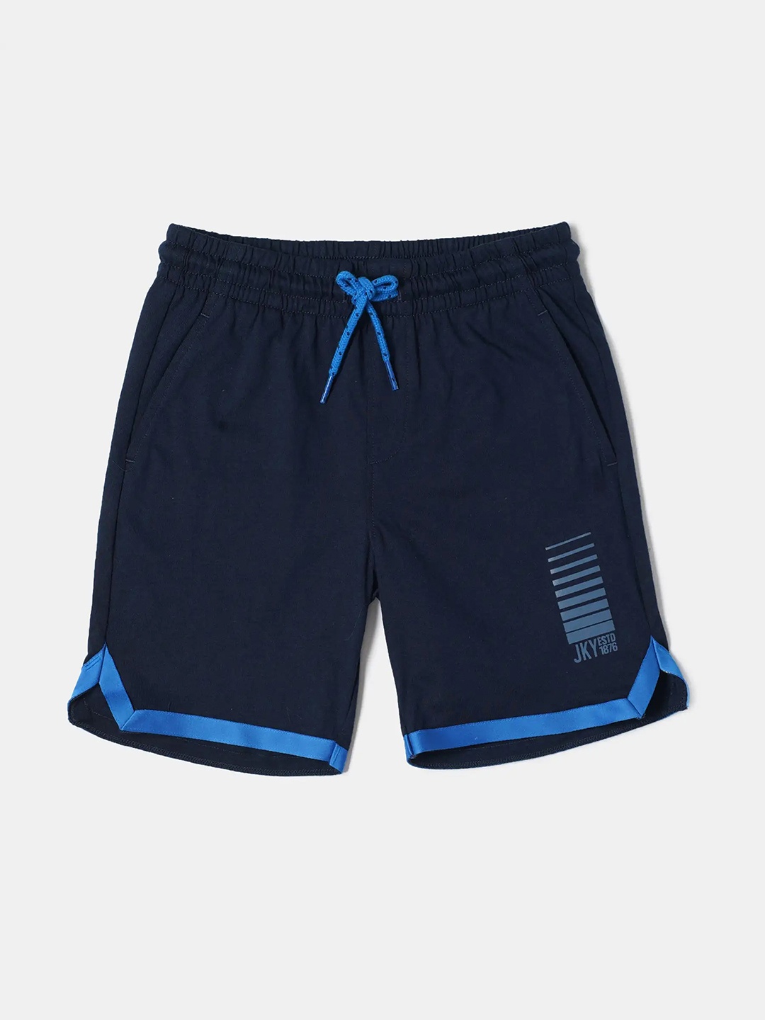 

Jockey Boys Super Combed Cotton Rich Shorts With Pockets And Comfortable Waistband - AB46, Navy blue