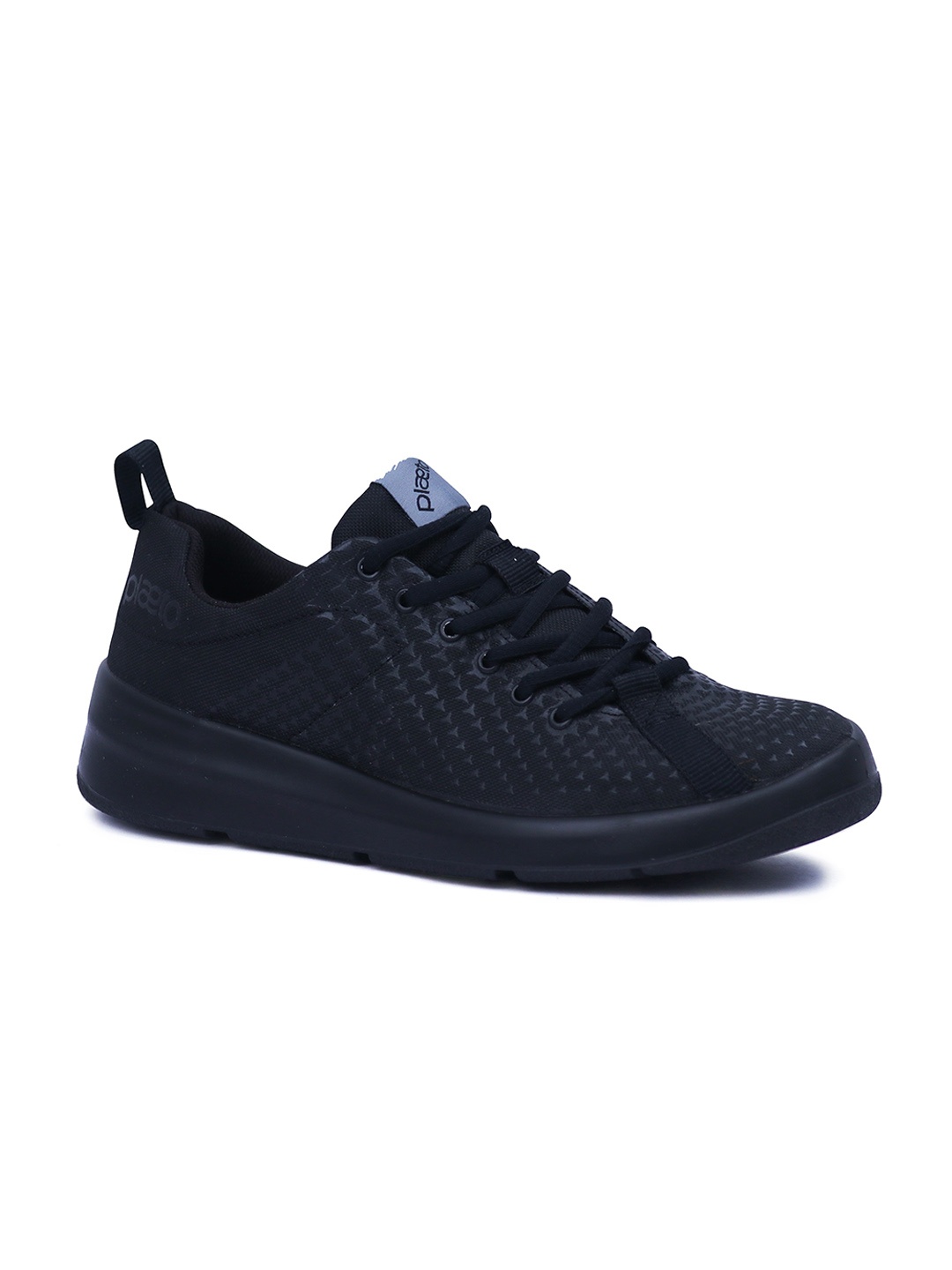 

plaeto Woven Design Comfort Insole Sneakers, Black