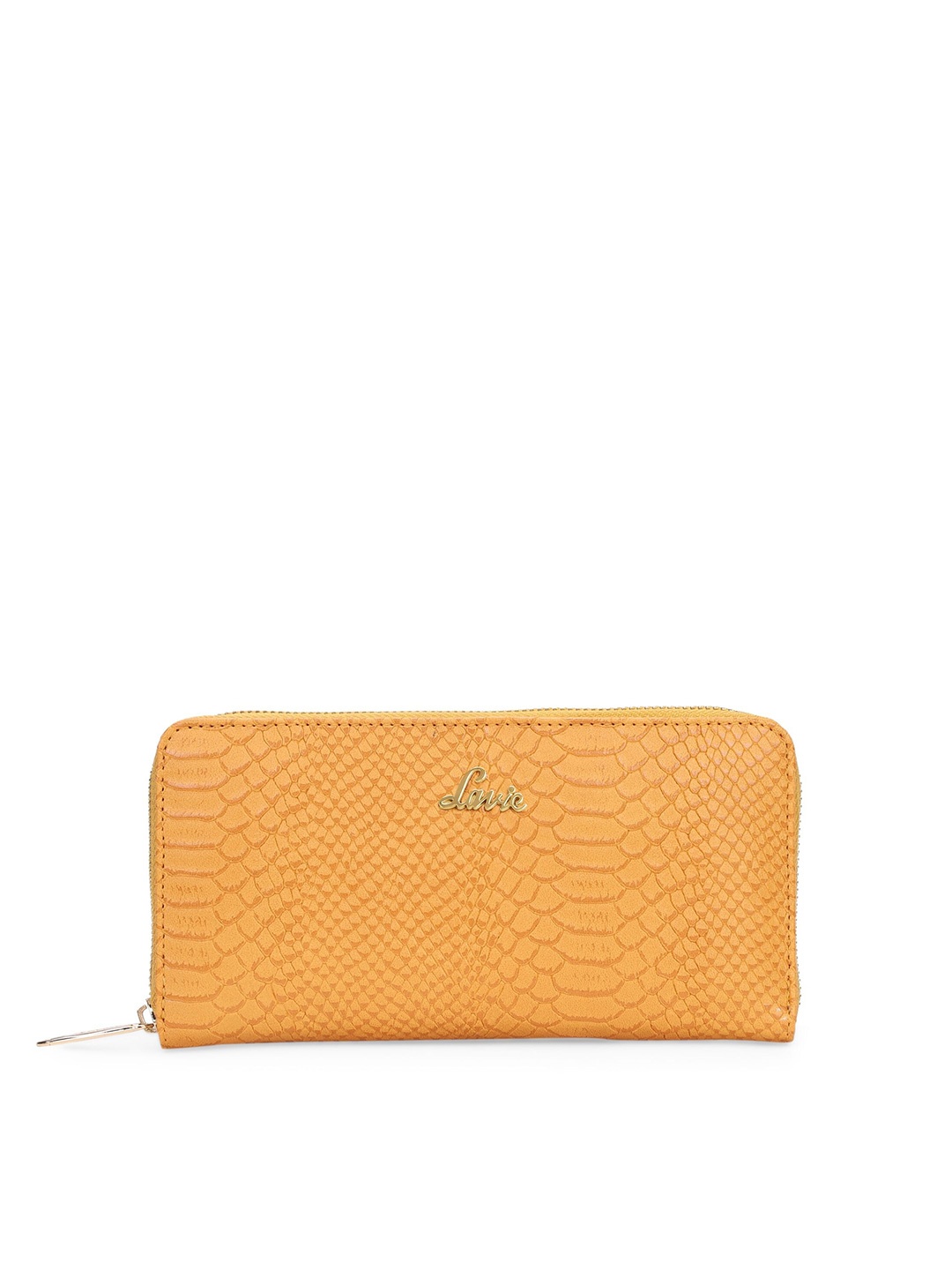 

Lavie Women Geometric Printed Zip Around Wallet, Orange