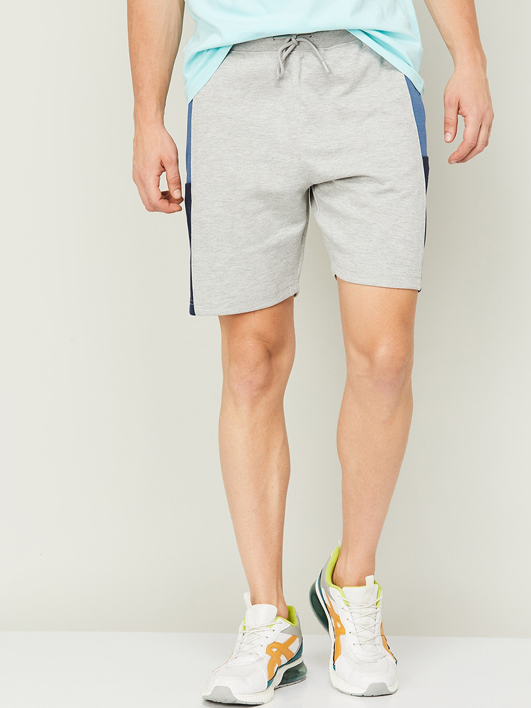 

Fame Forever by Lifestyle Men Regular Fit Cotton Sports Shorts, Grey