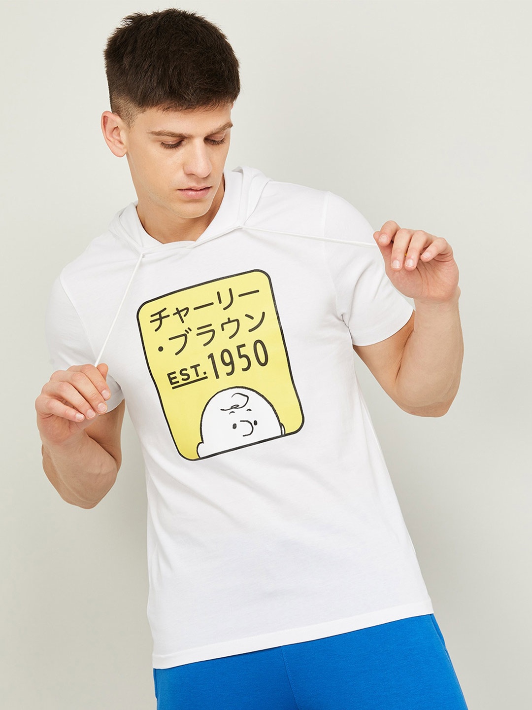 

Fame Forever by Lifestyle Typography Printed Cotton T-shirt, White