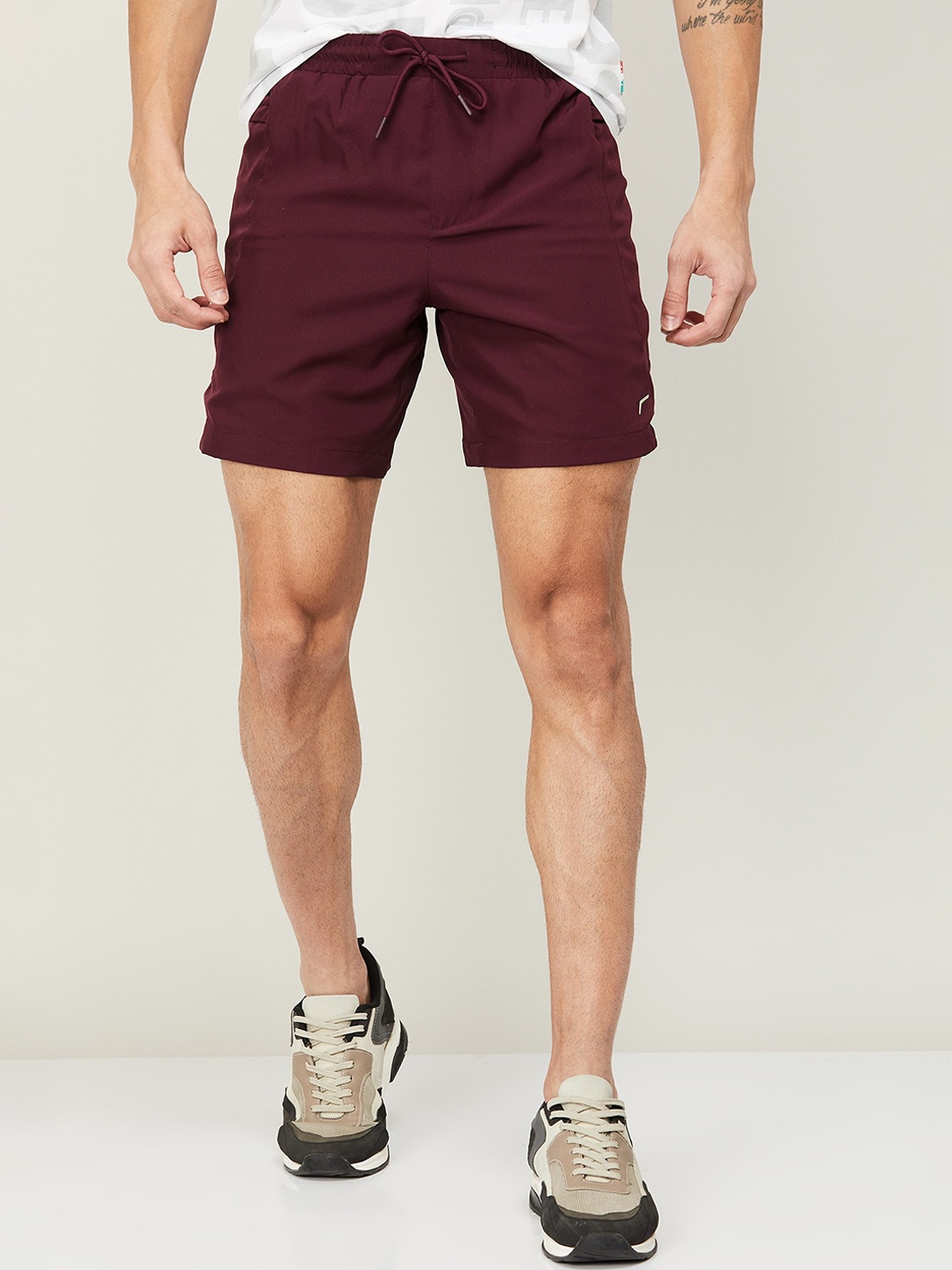 

Fame Forever by Lifestyle Men Regular Fit Sports Shorts, Maroon