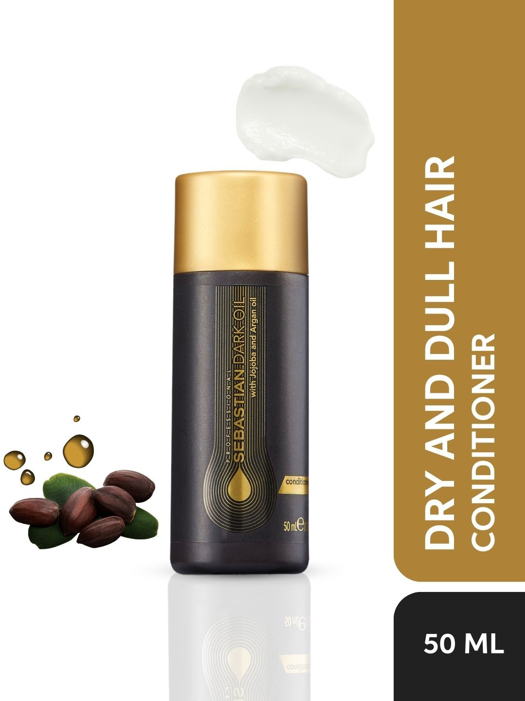 

Sebastian Professional Dark Oil Lightweight Hair Conditioner with Jojoba & Argan - 50 ml, Brown