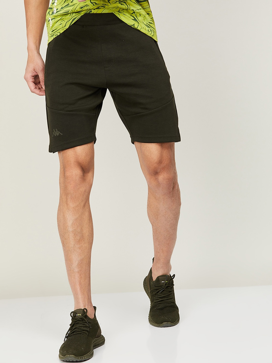 

Kappa Men Mid-Rise Sports Shorts, Olive