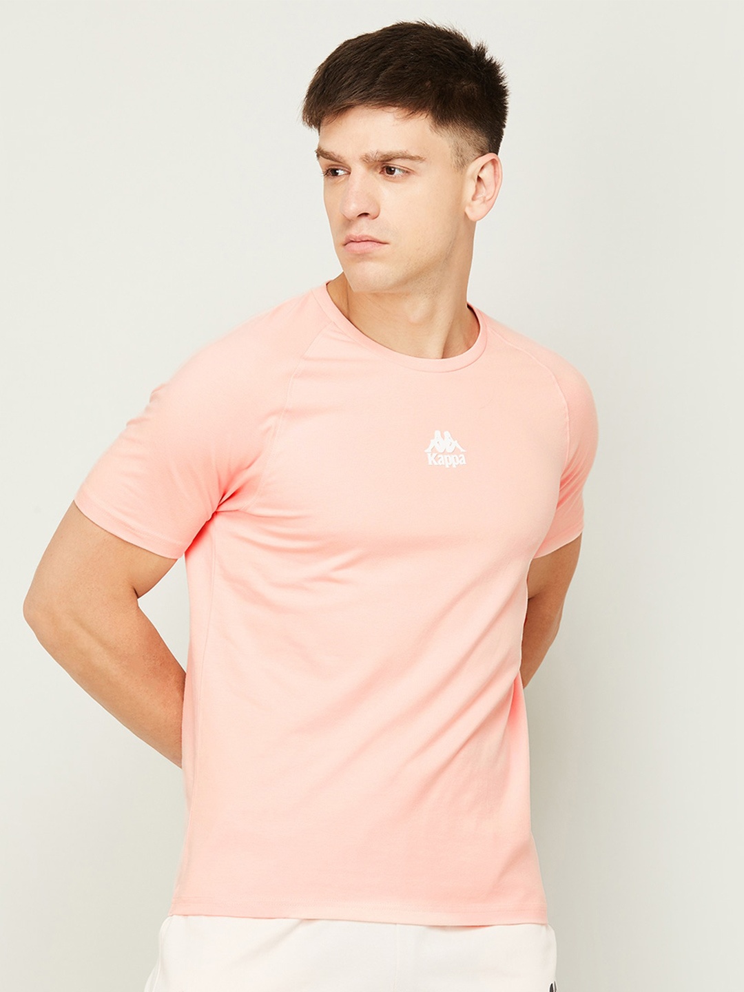 

Kappa Raglan Sleeves Cotton T-shirt, Peach