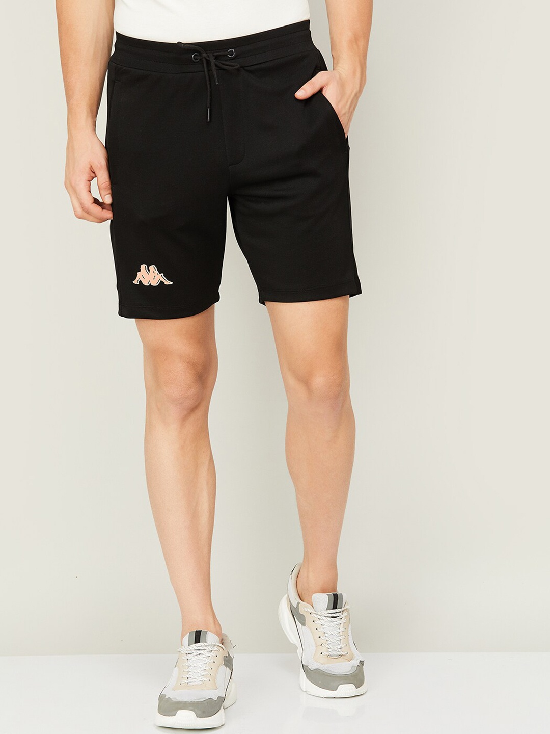 

Kappa Men Regular Fit Sports Shorts, Black