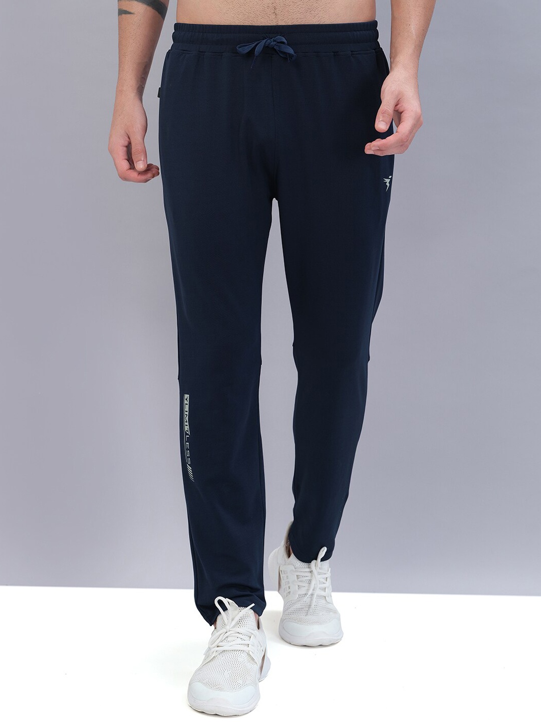 

Technosport Men Slim Fit Active Track Pants with Rapid Dry Technology, Navy blue