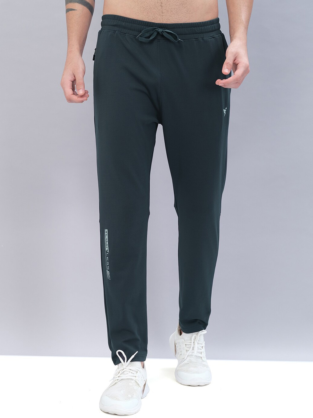 

Technosport Men Rapid Dry Active Slim Fit Track Pants, Charcoal