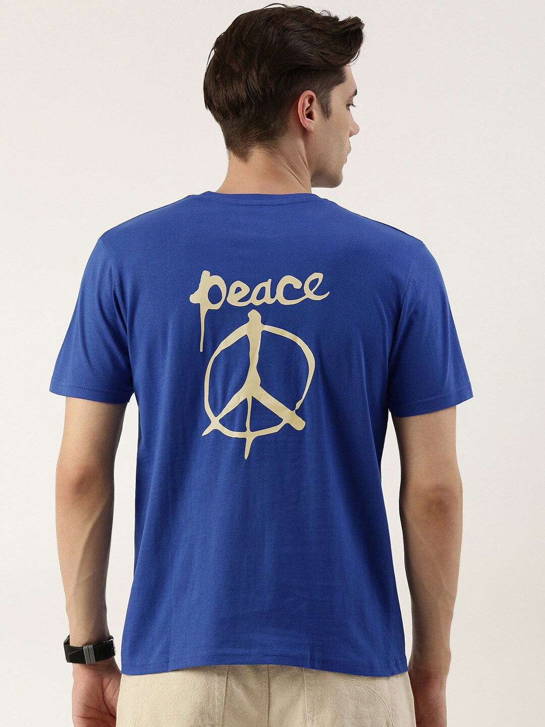 

Bene Kleed Typography Printed Pure Cotton T-shirt, Blue