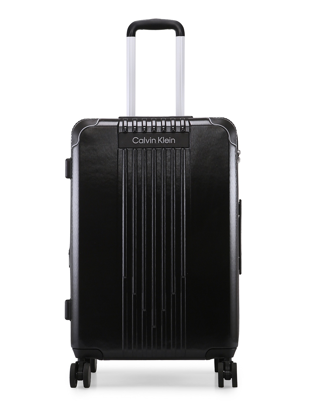 

Calvin Klein RELIANT Black Textured Hard-Sided 24" Medium Trolley Suitcase