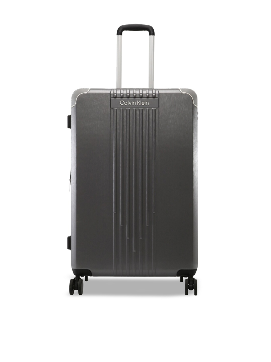 

Calvin Klein RELIANT 100% Polycarbonate Material Hard 28" Large Size Trolley, Silver