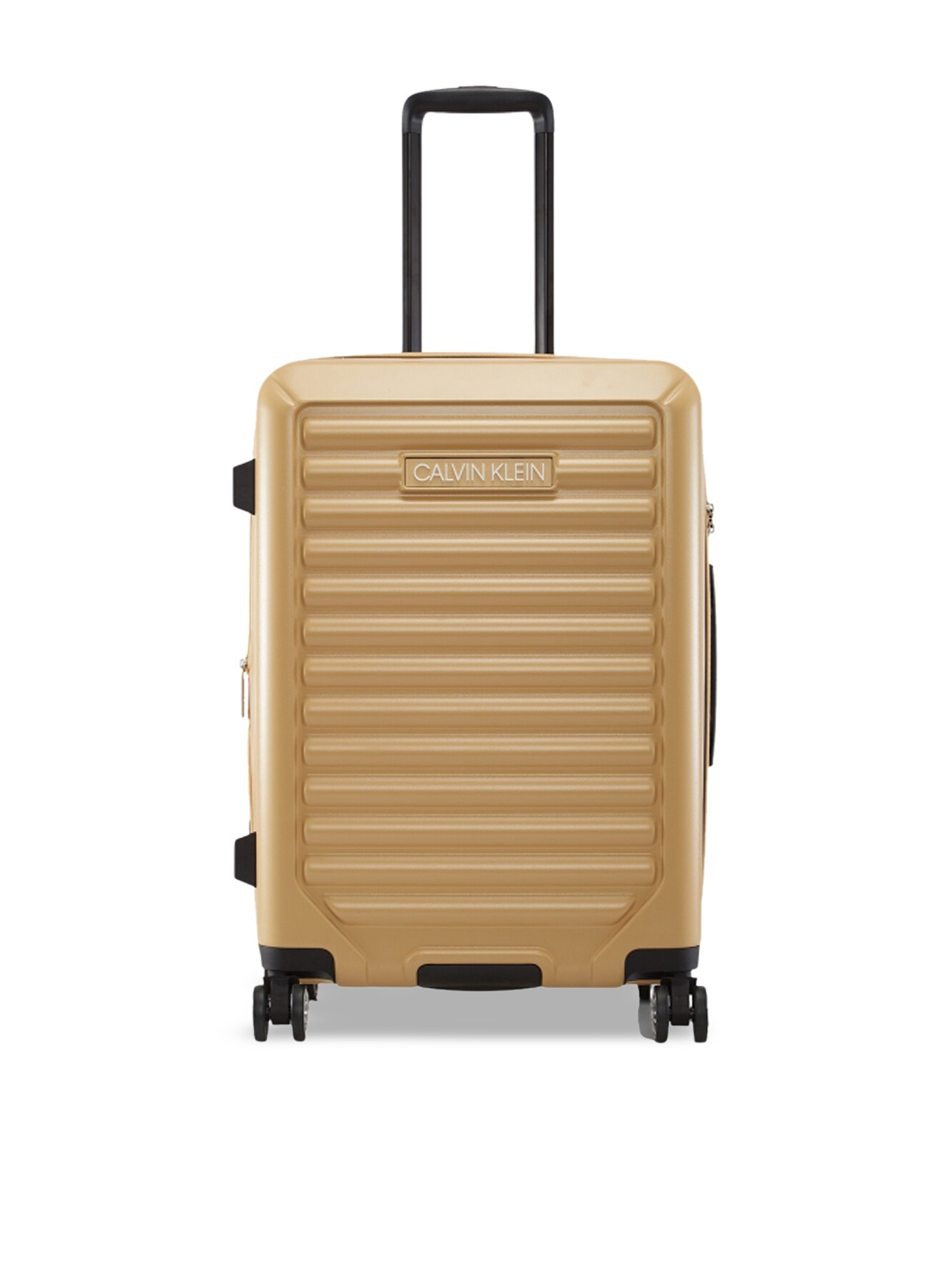 

Calvin Klein Wheat Textured Hard-Sided ABS 24" Medium Trolley Suitcase, Gold