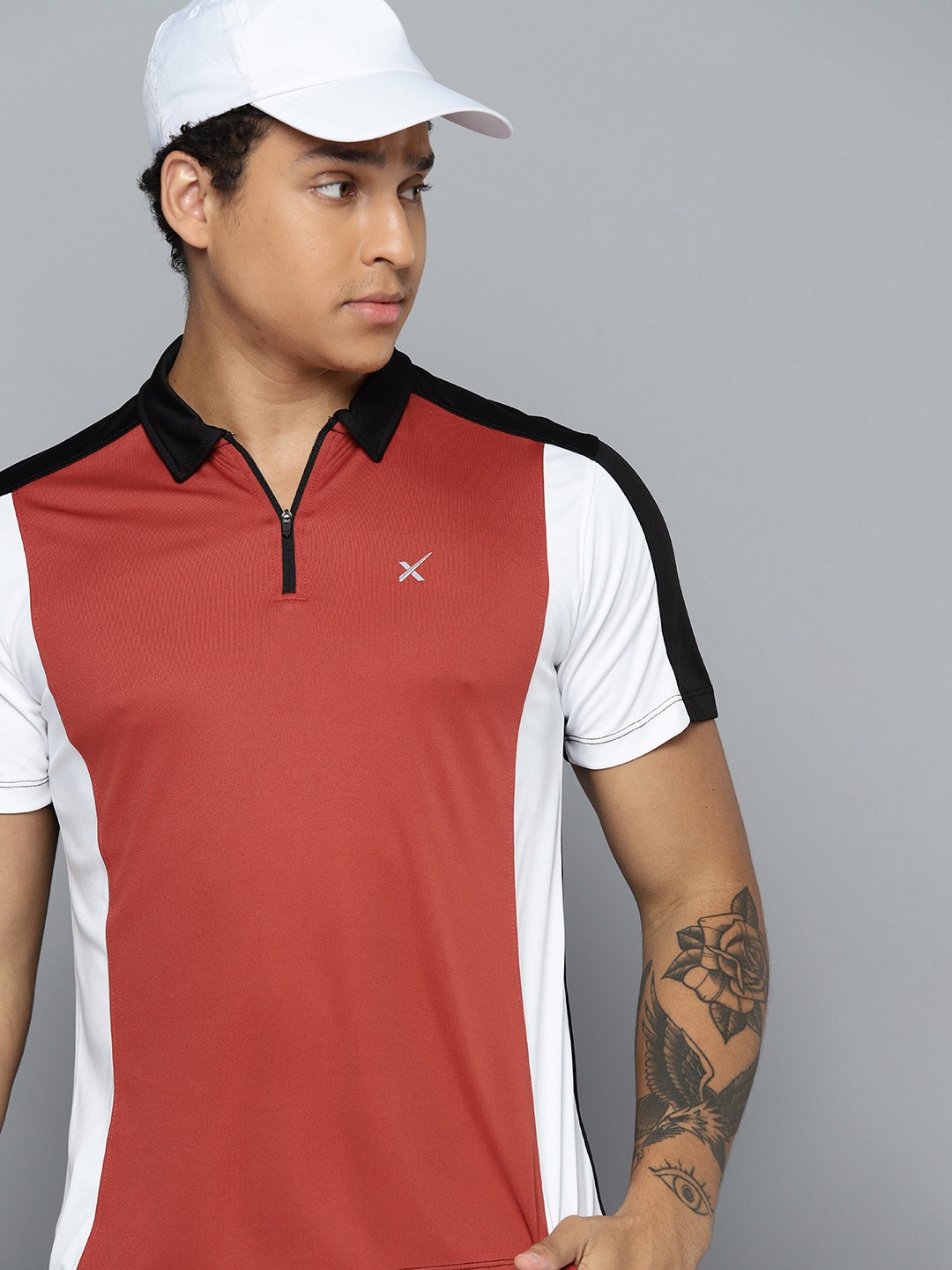 

HRX by Hrithik Roshan Men Rapid-Dry Outdoor T-shirt, Rust