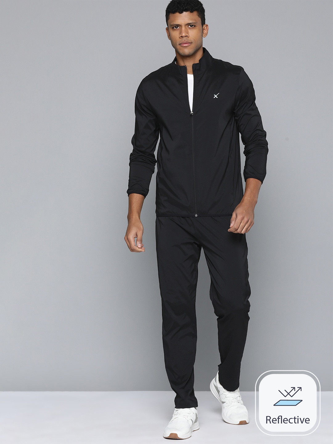 

HRX by Hrithik Roshan Men Rapid-Dry Running Tracksuits, Black