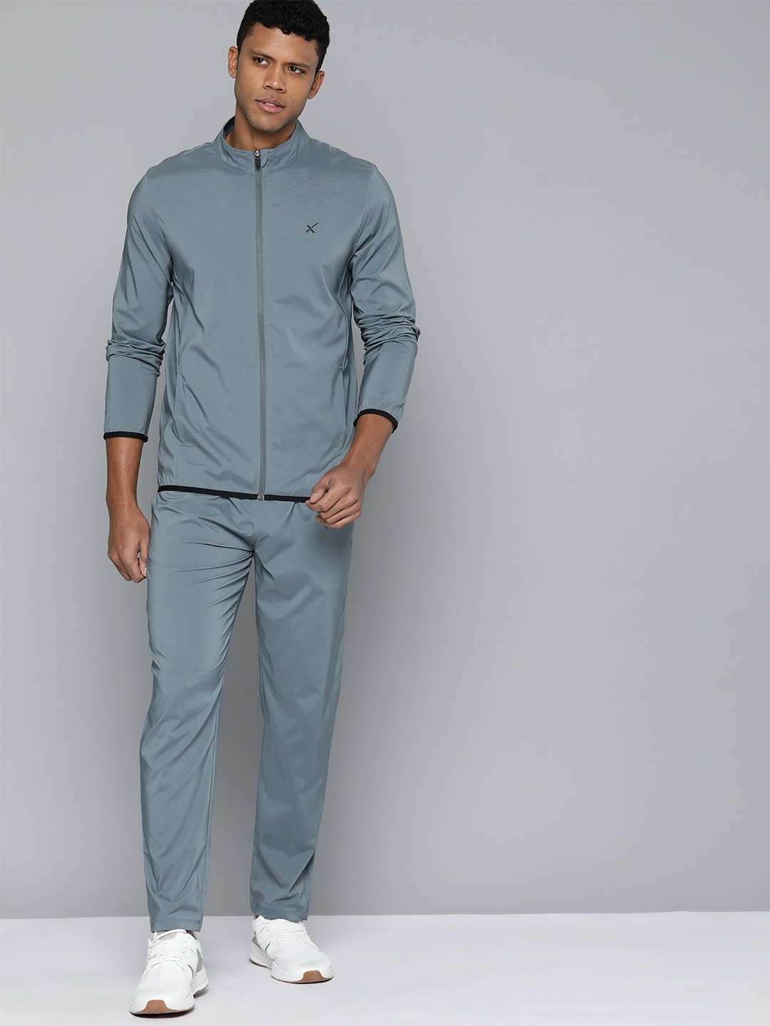 

HRX by Hrithik Roshan Men Rapid-Dry Running Tracksuits, Grey