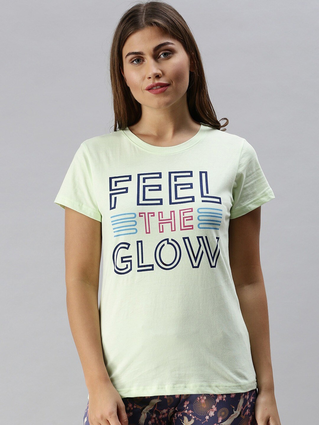 

Kryptic Typography Printed Pure Cotton T-shirt, Green