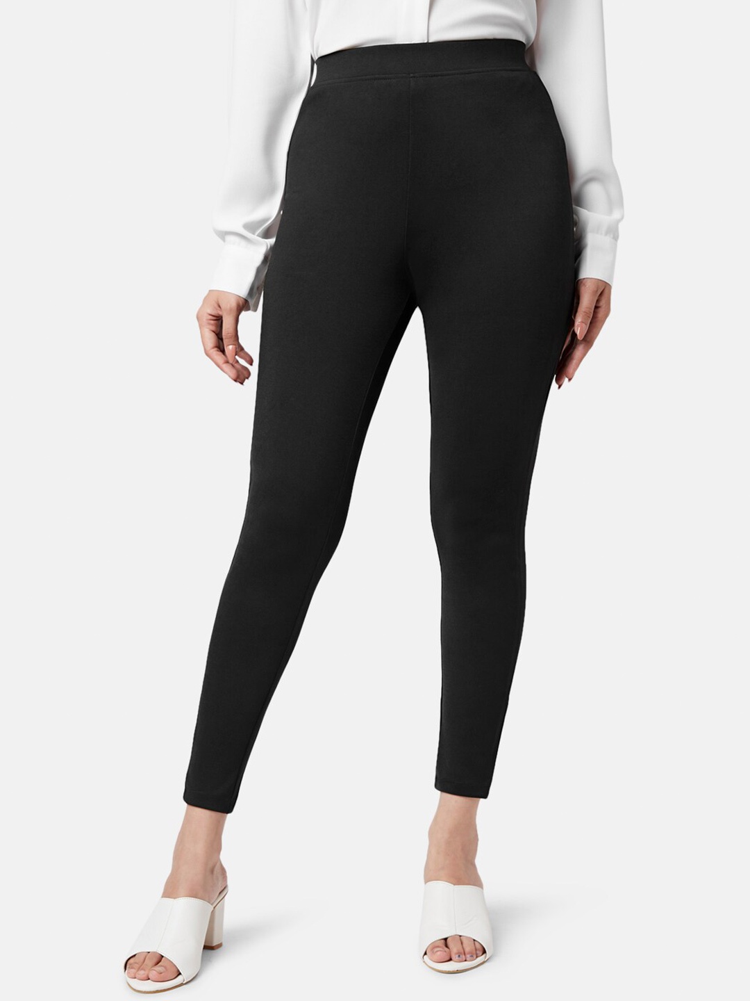 

YU by Pantaloons Women Slim Fit Treggings, Black