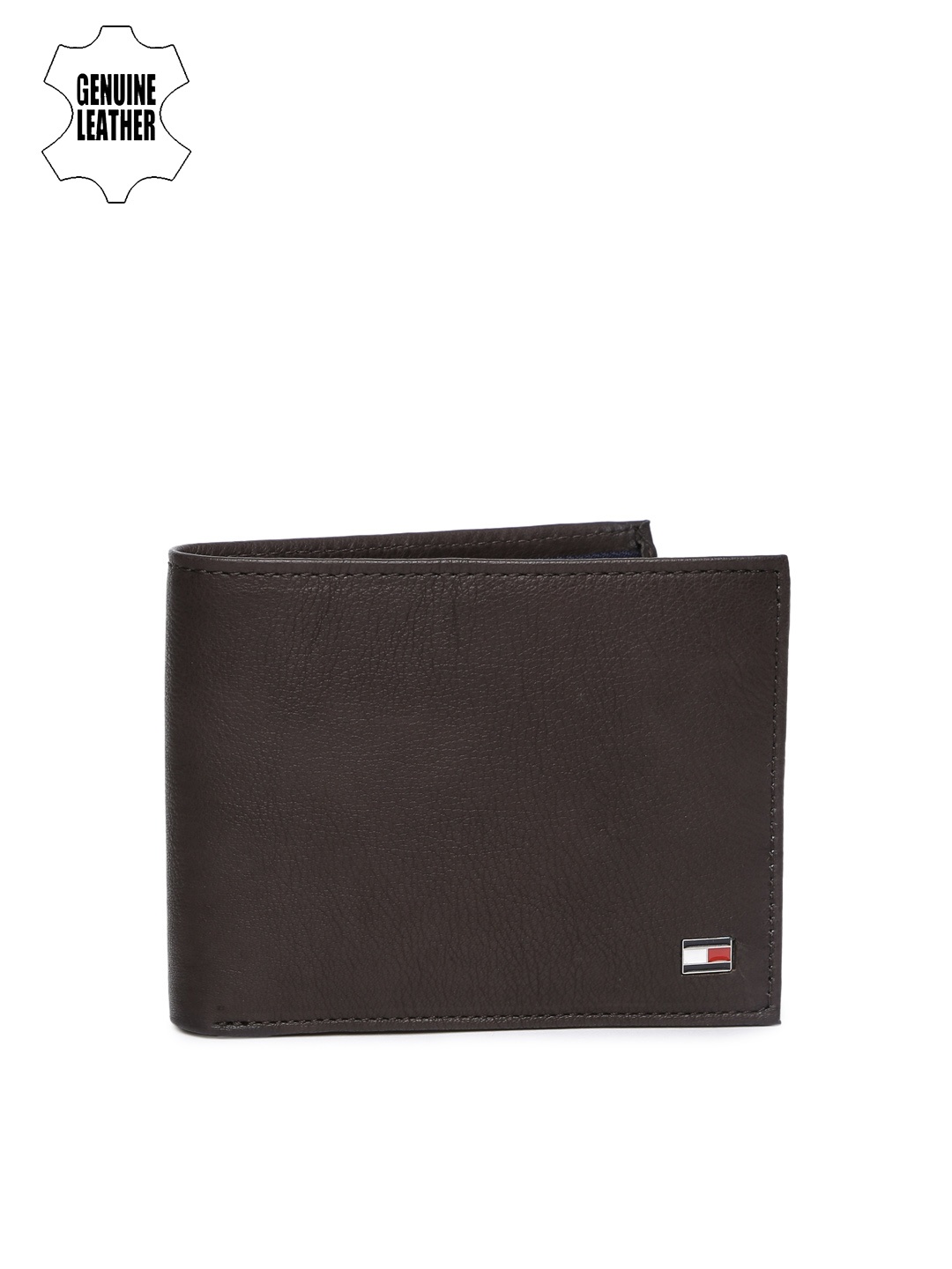 

Tommy Hilfiger Men Brown Genuine Leather Two Fold Wallet