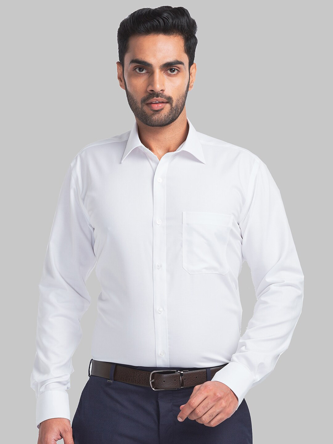 

Raymond Spread Collar Pure Cotton Contemporary Fit Formal Shirt, White