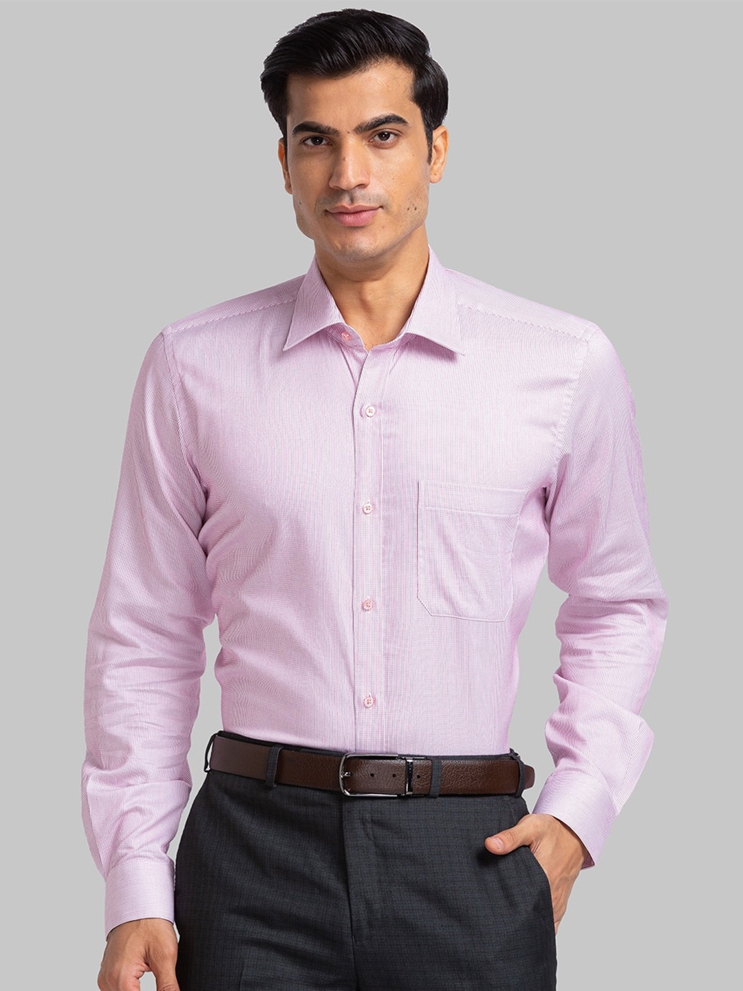 

Raymond Long Sleeves Pure Cotton Formal Shirts, Pink